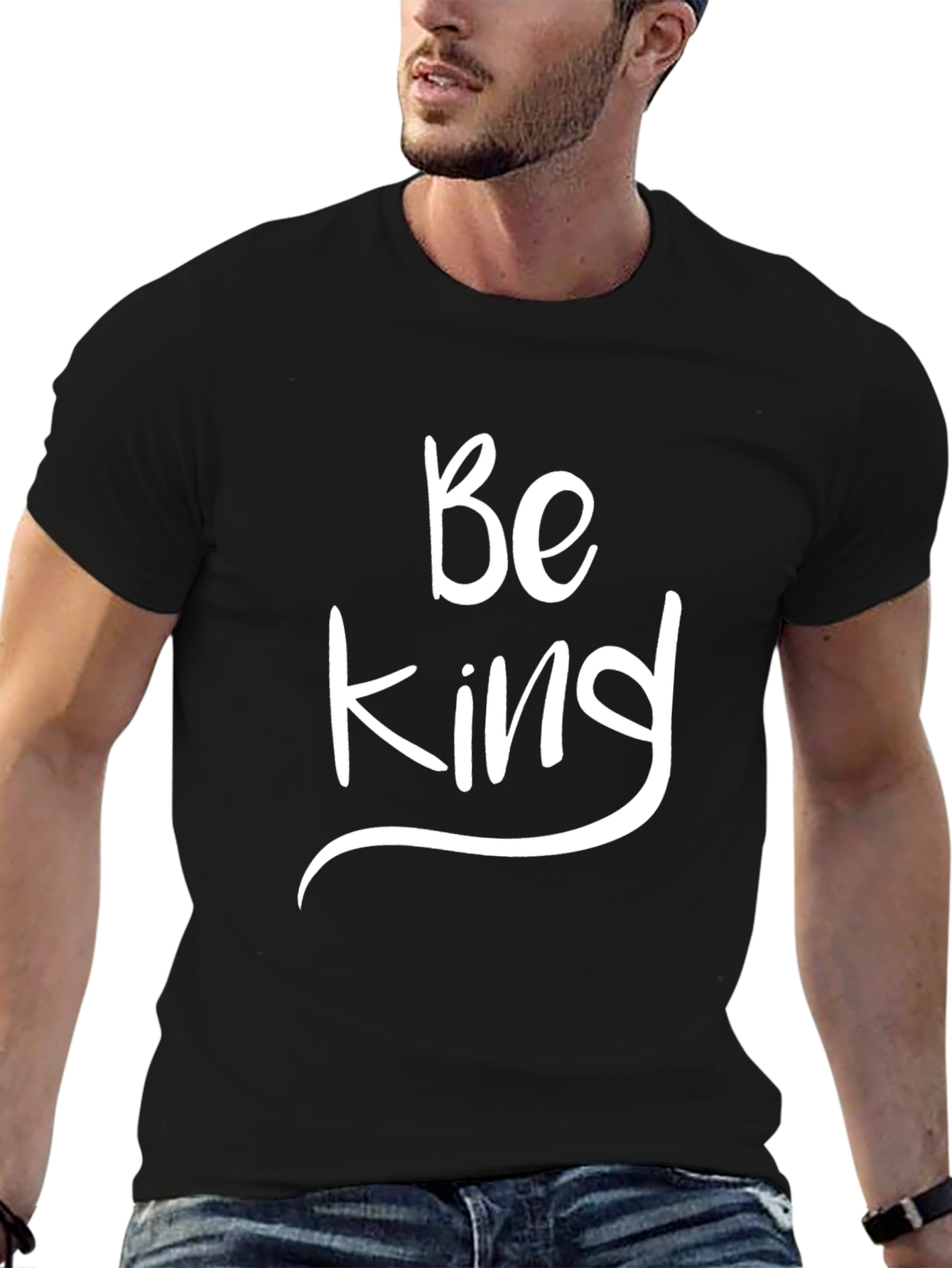 Black Be Kind Graphic Tee - Stylish Casual Comfort view 6