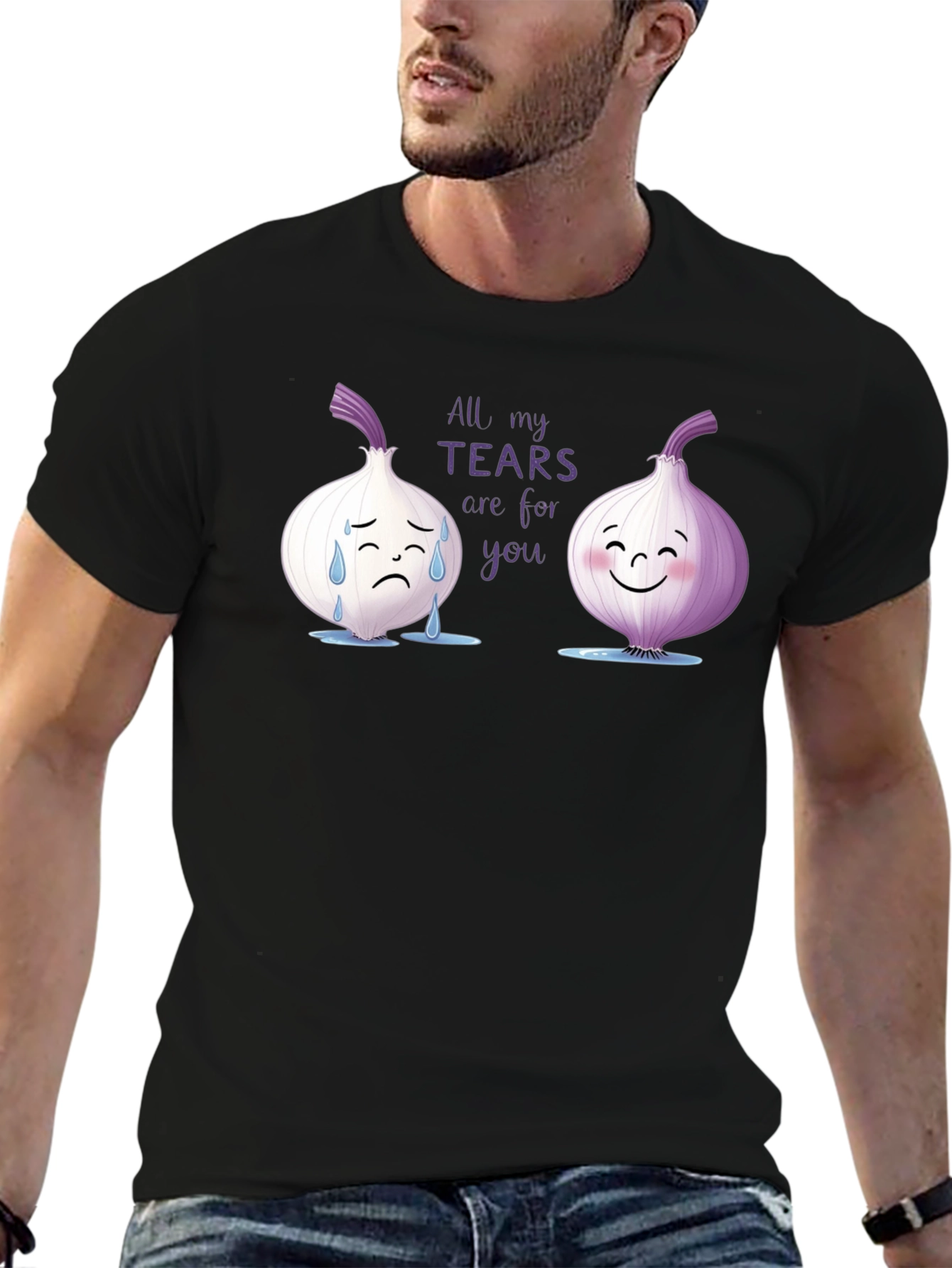 Black Funny All My Tears Are For You T-Shirt view 6