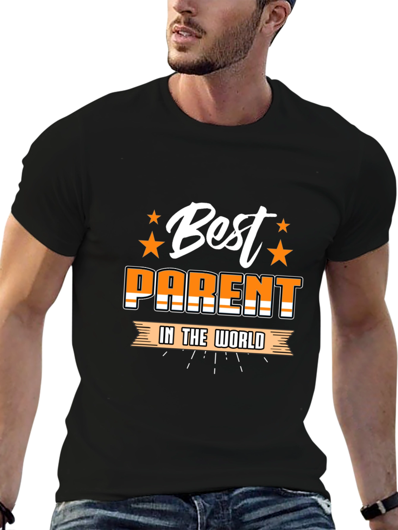 Black Best Parent In The World T-Shirt view 6