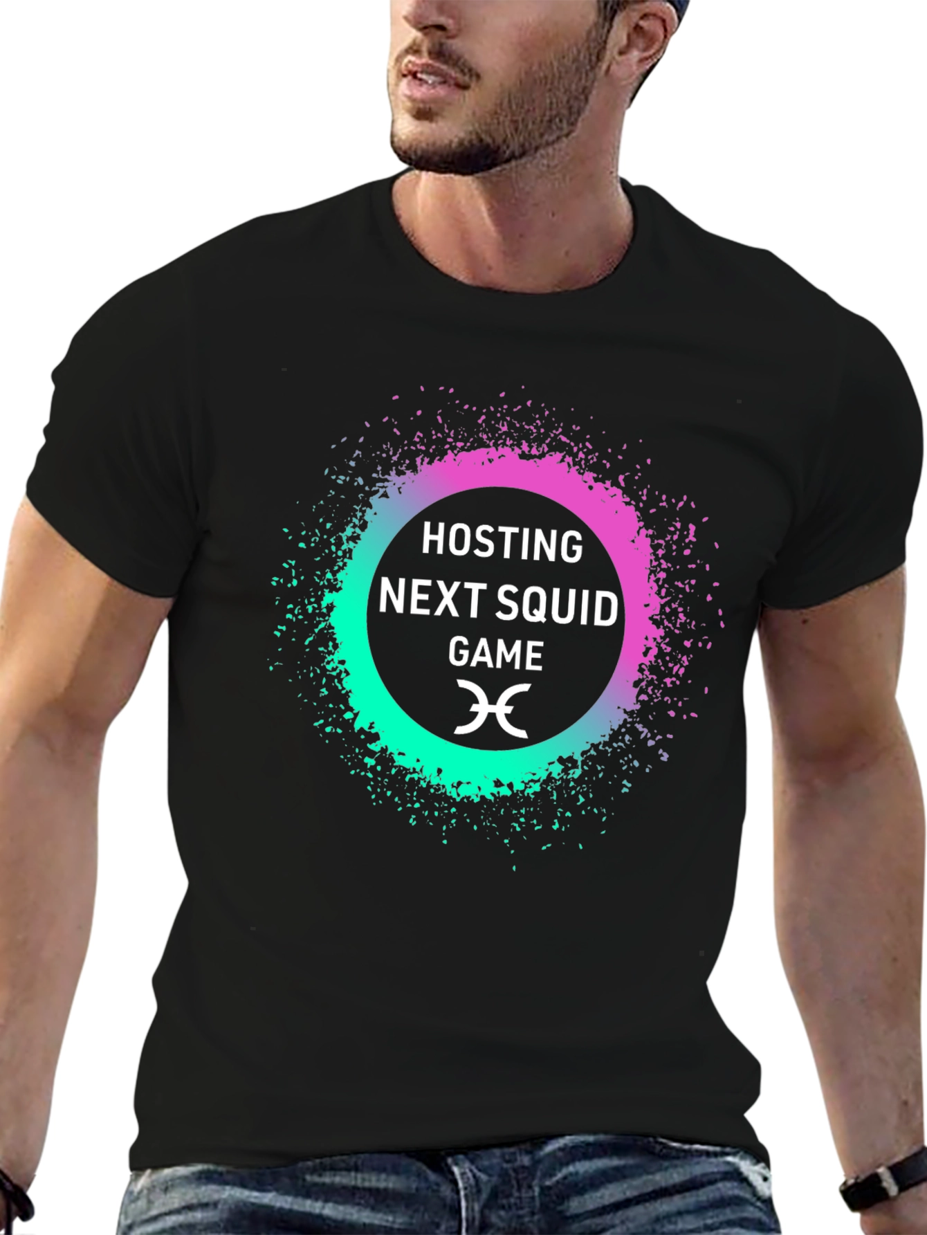 Black Hosting Next Squid Game T-Shirt view 6
