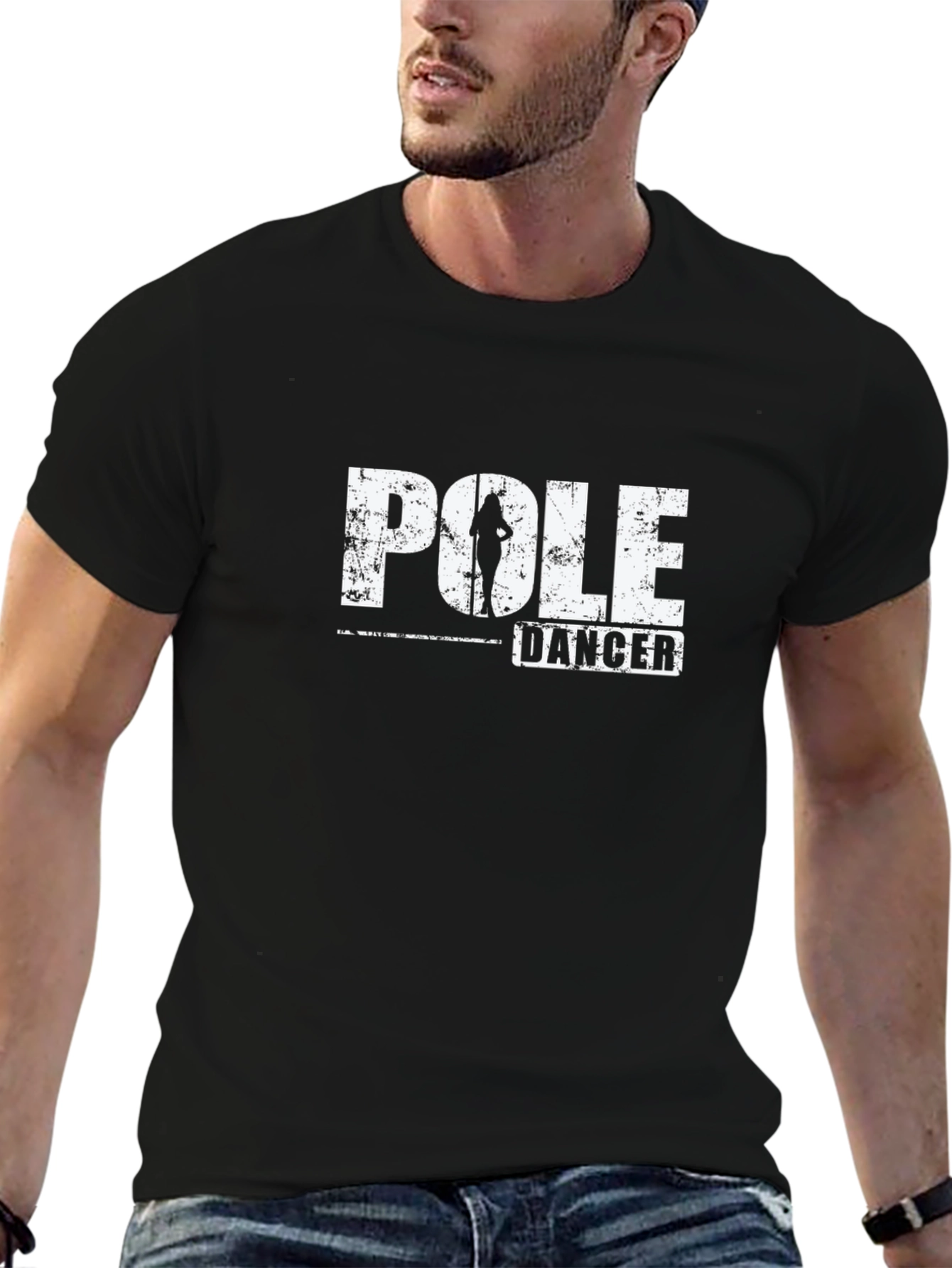 Black Pole Dancer Graphic T-Shirt view 6