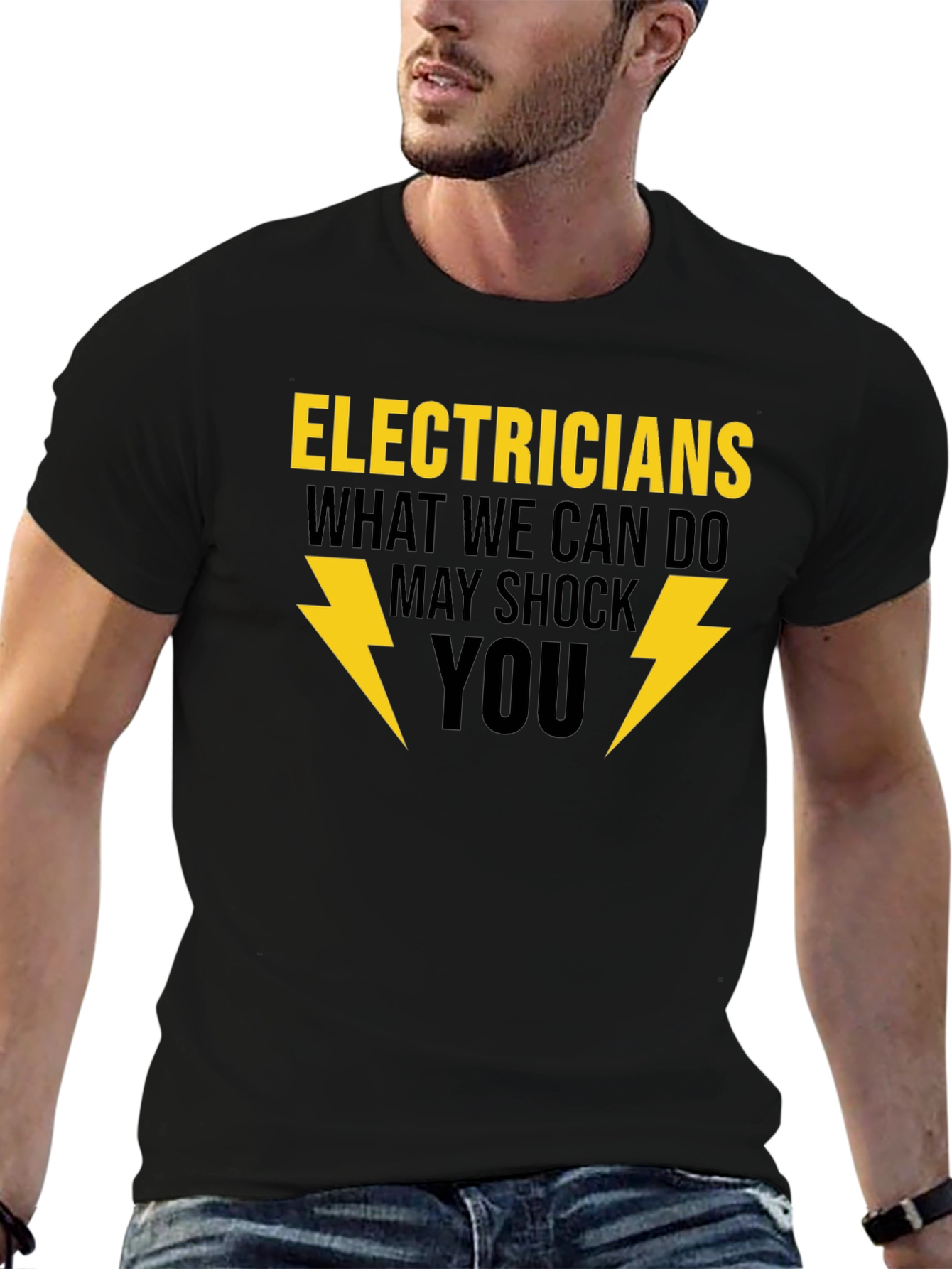 Black Electricians May Shock You T-Shirt view 6