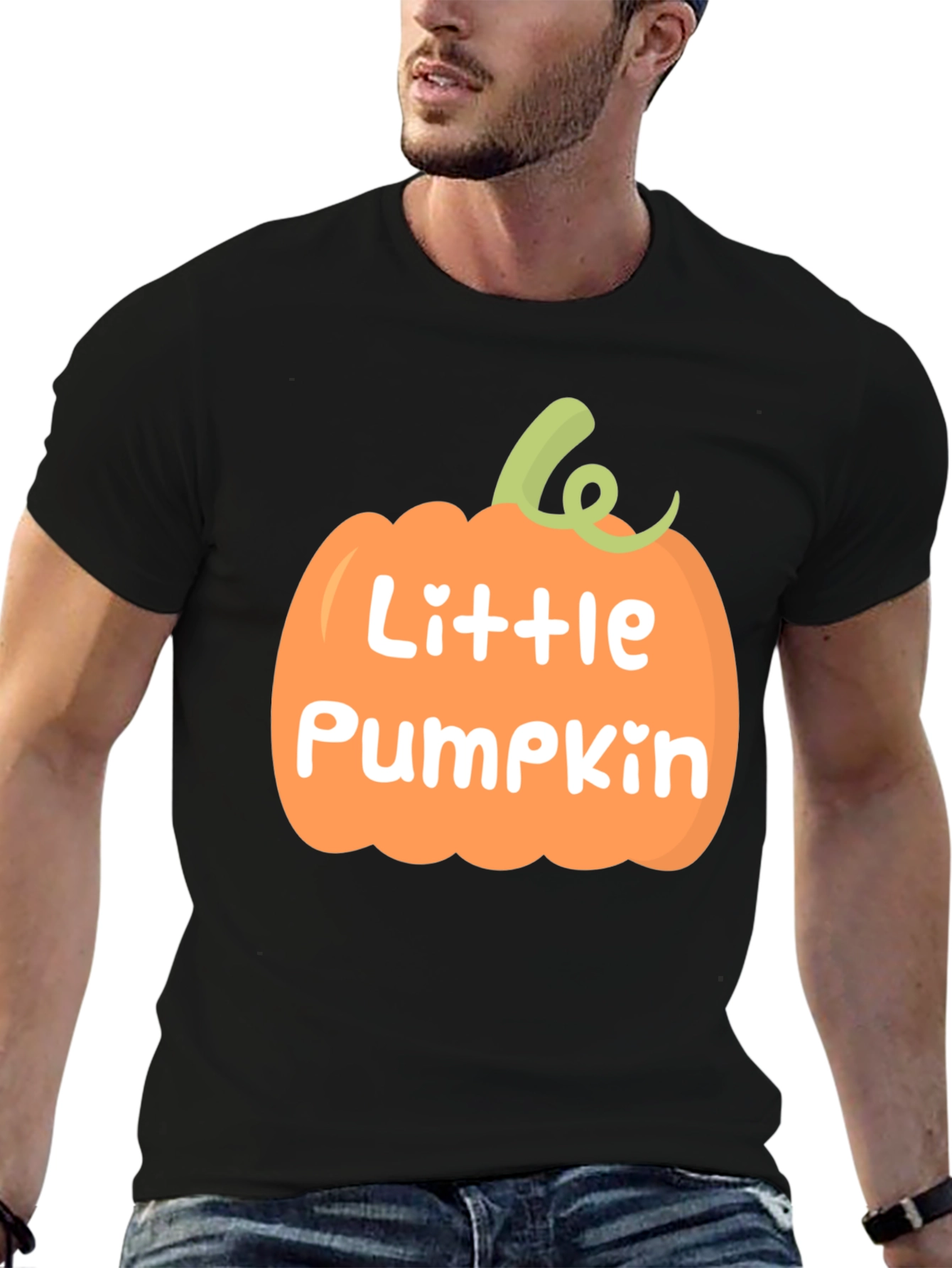 Black Little Pumpkin Black T-Shirt view 6
