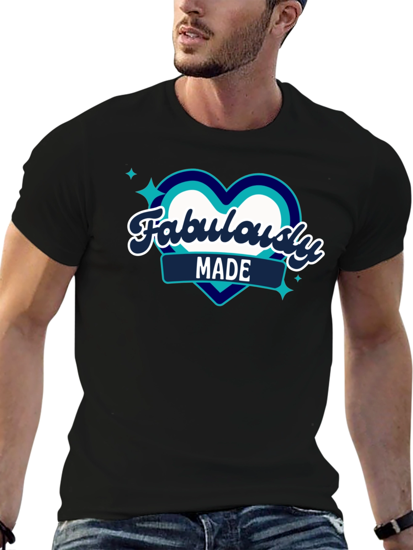 Black Fabulously Made Graphic T-Shirt view 6