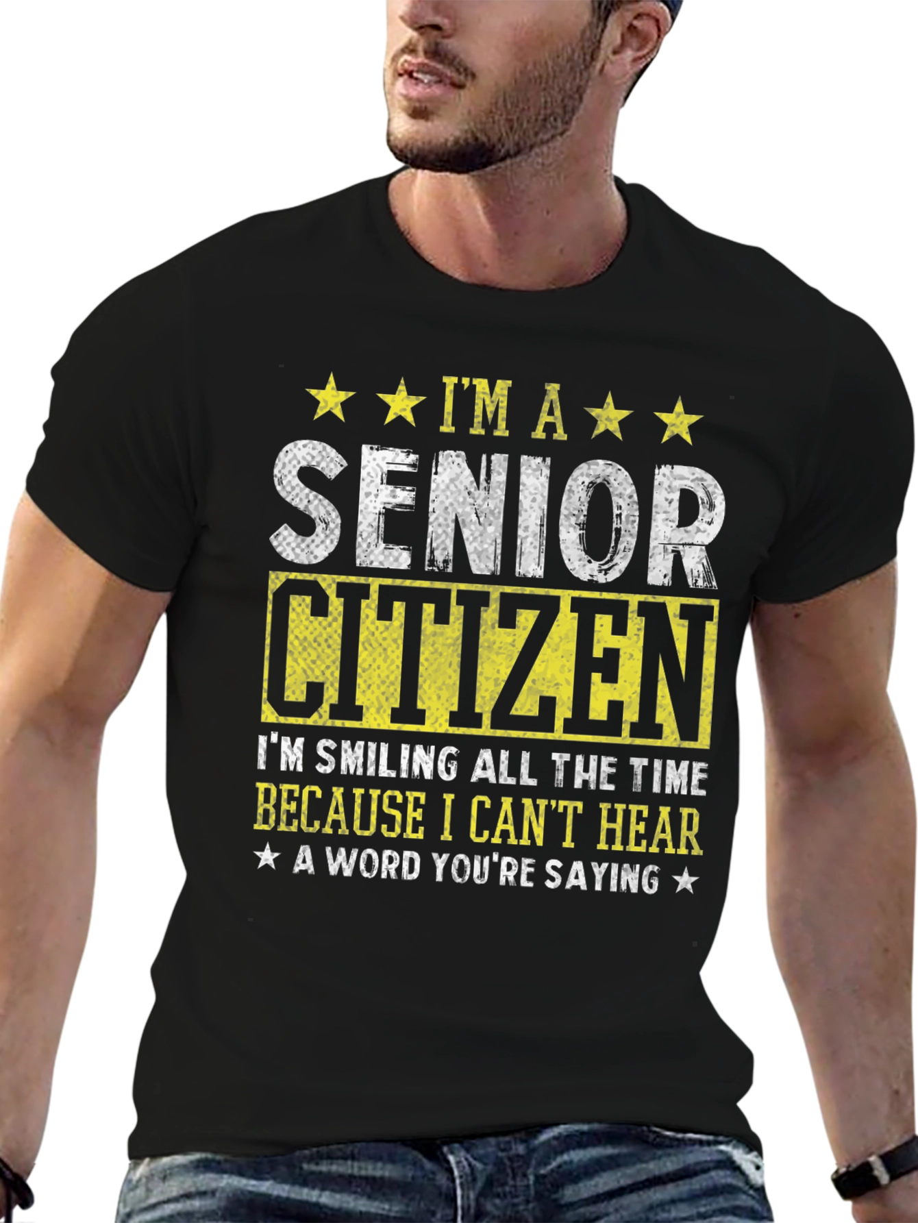 Black Senior Citizen Humorous T-Shirt view 6