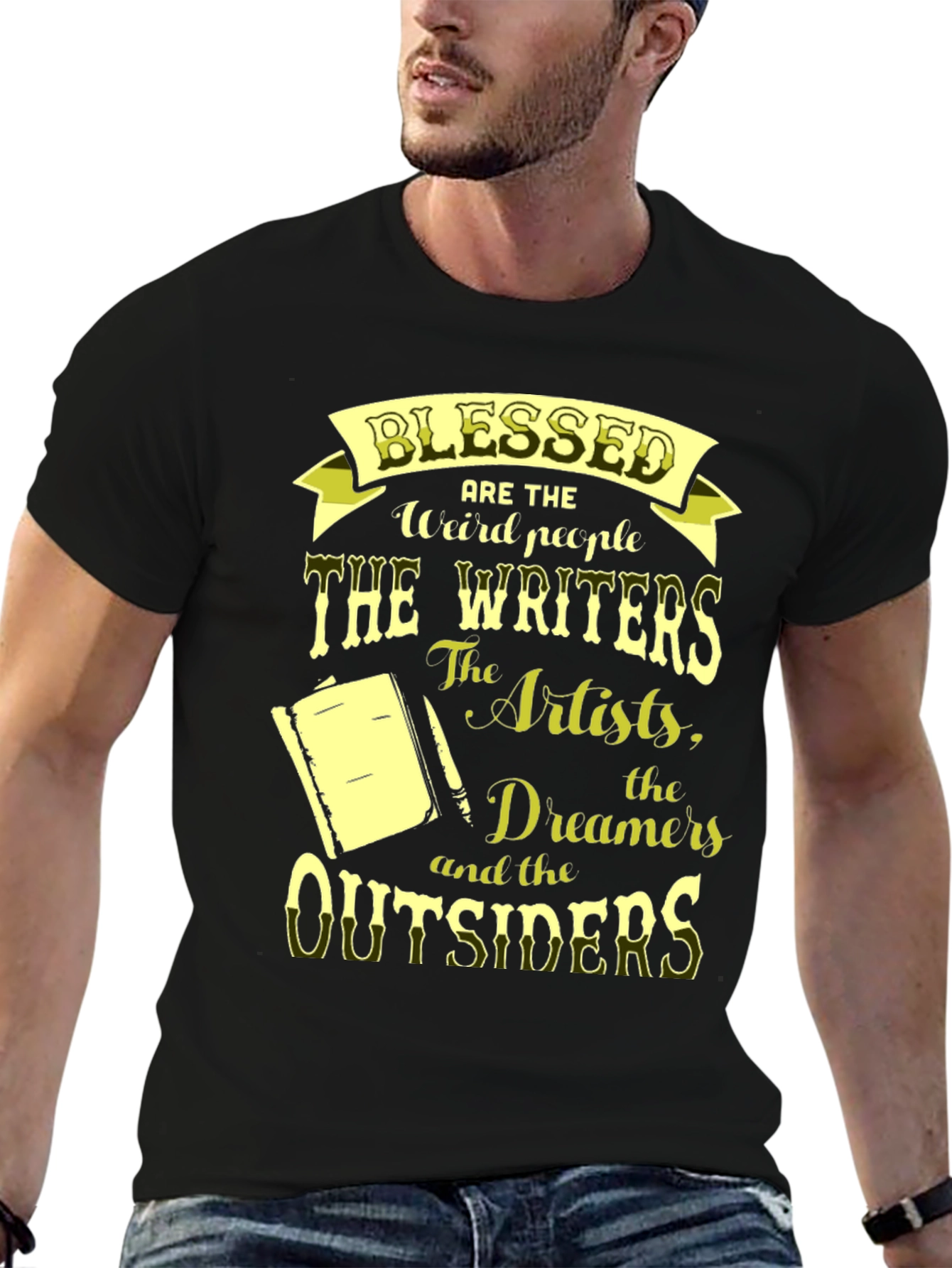 Black Blessed Writers & Artists T-Shirt view 6