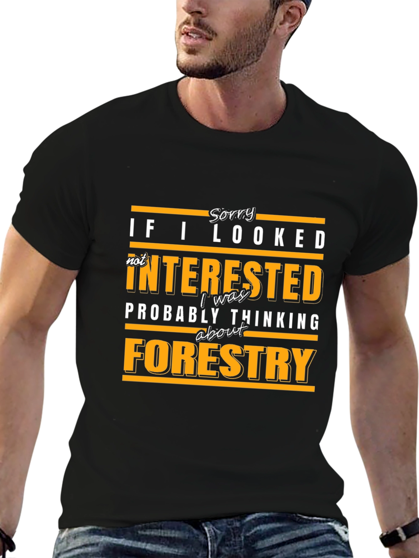 Black Forestry Thinking T-Shirt - Funny Slogan Tee view 6