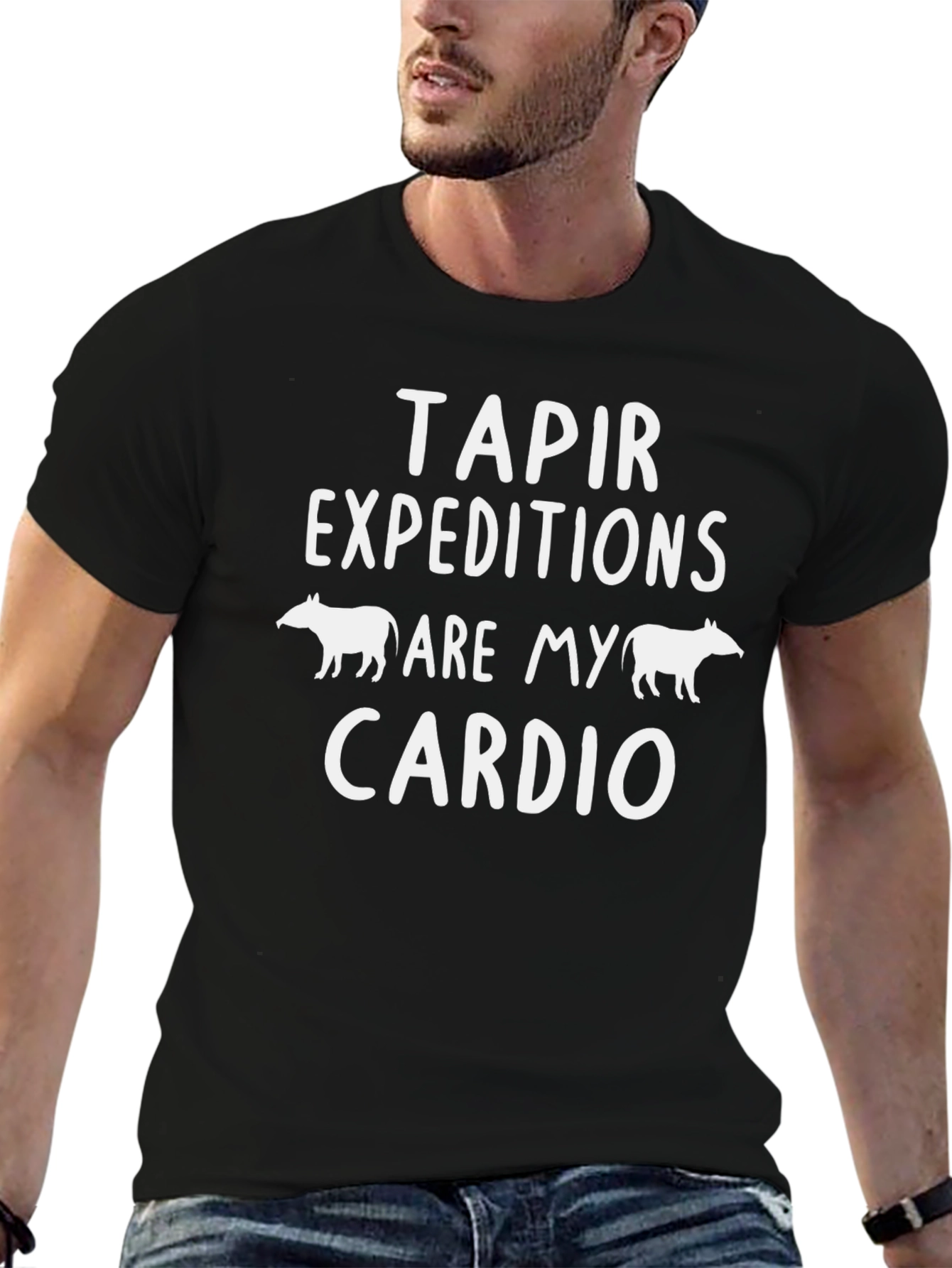 Black Tapir Expeditions Cardio T-Shirt - Animal Lover Tee view 6