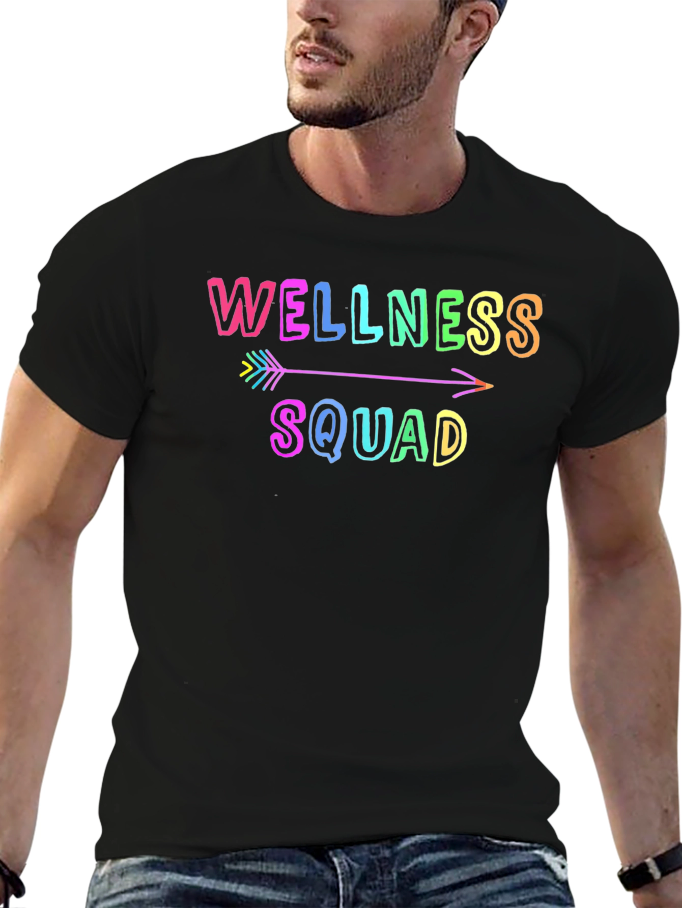 Wellness Squad Black T-Shirt - 6