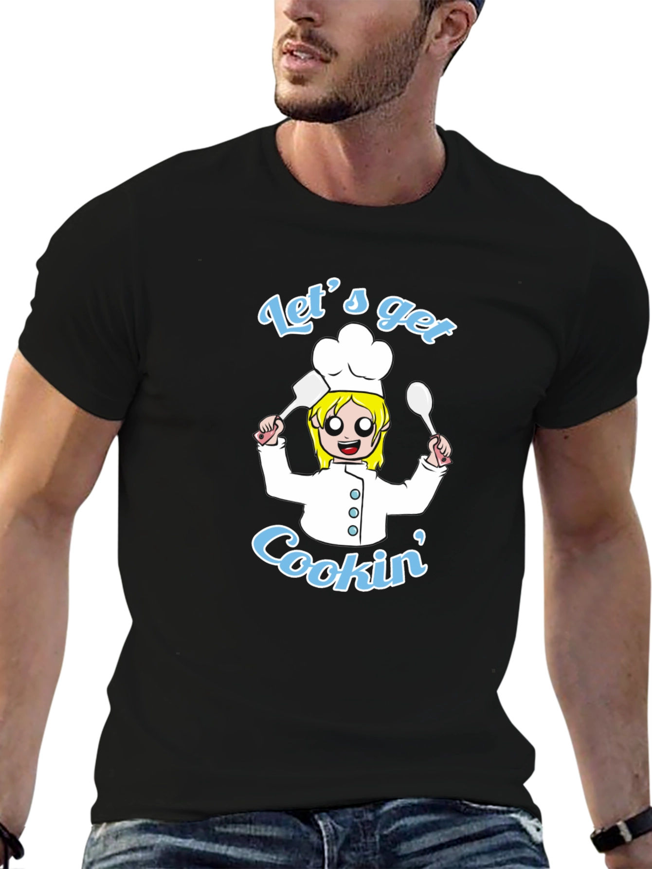 Black Let's Get Cookin' T-Shirt view 6