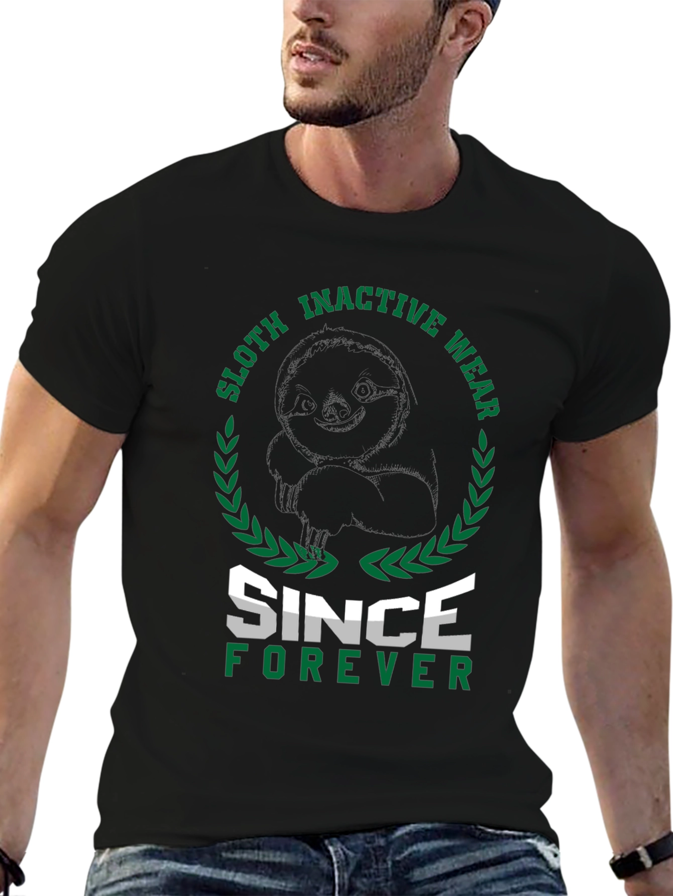 Black Sloth Inactive Wear Since Forever Black T-Shirt view 6