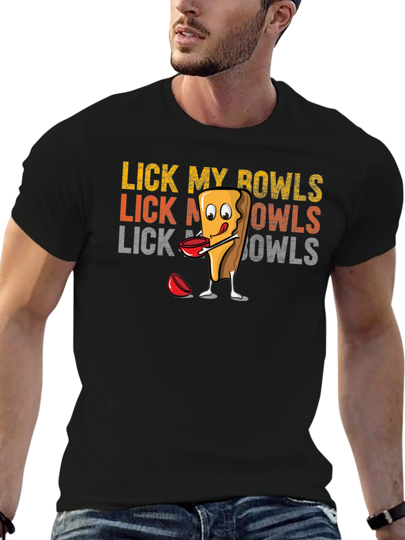 Black Lick My Bowls Graphic Tee view 6