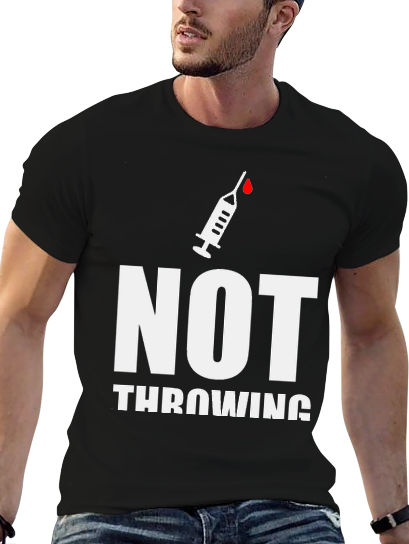 Black Not Throwing Away My Shot T-Shirt view 6