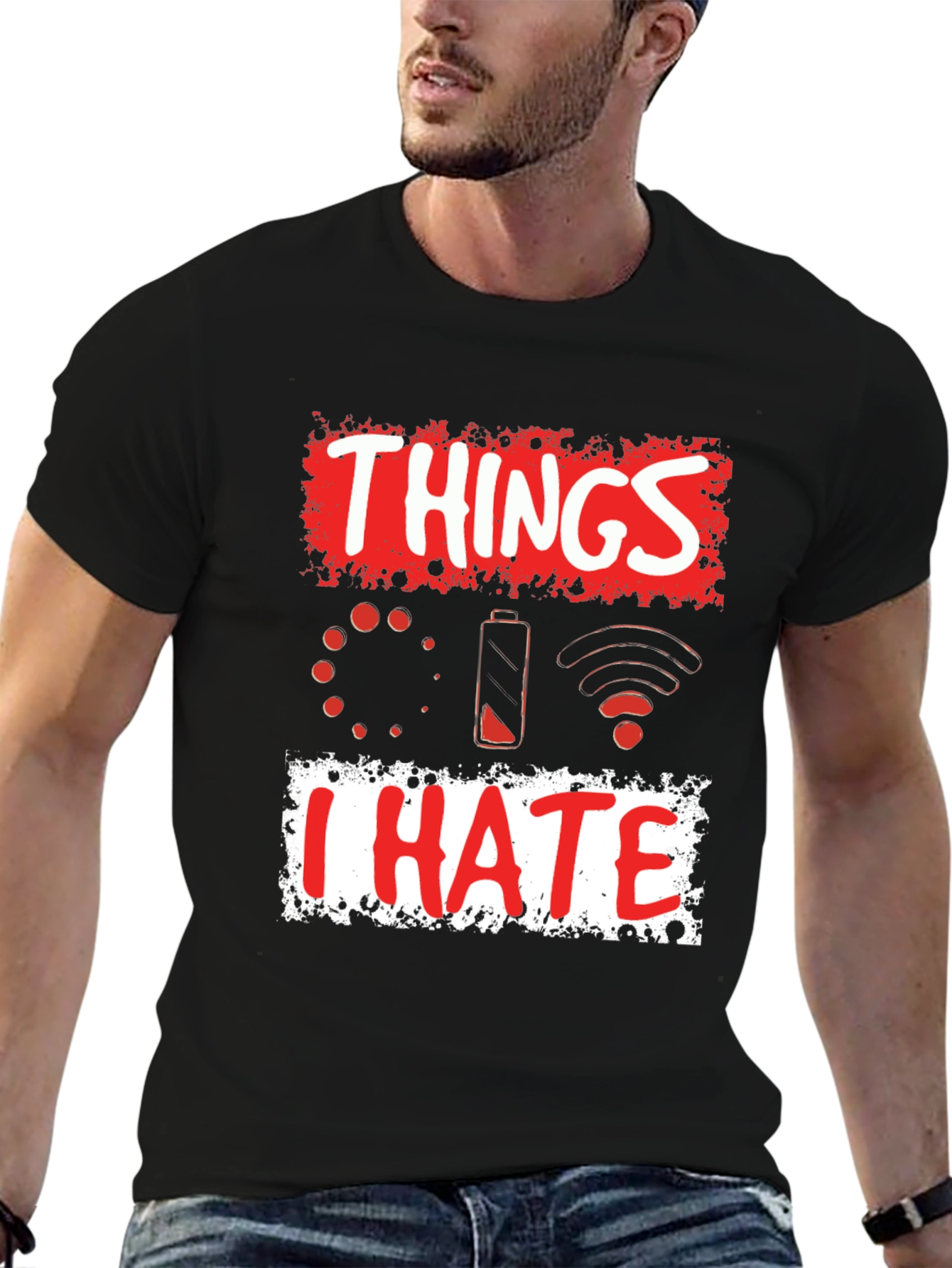 Black Things I Hate T-Shirt - Funny Tech Humor Tee view 6