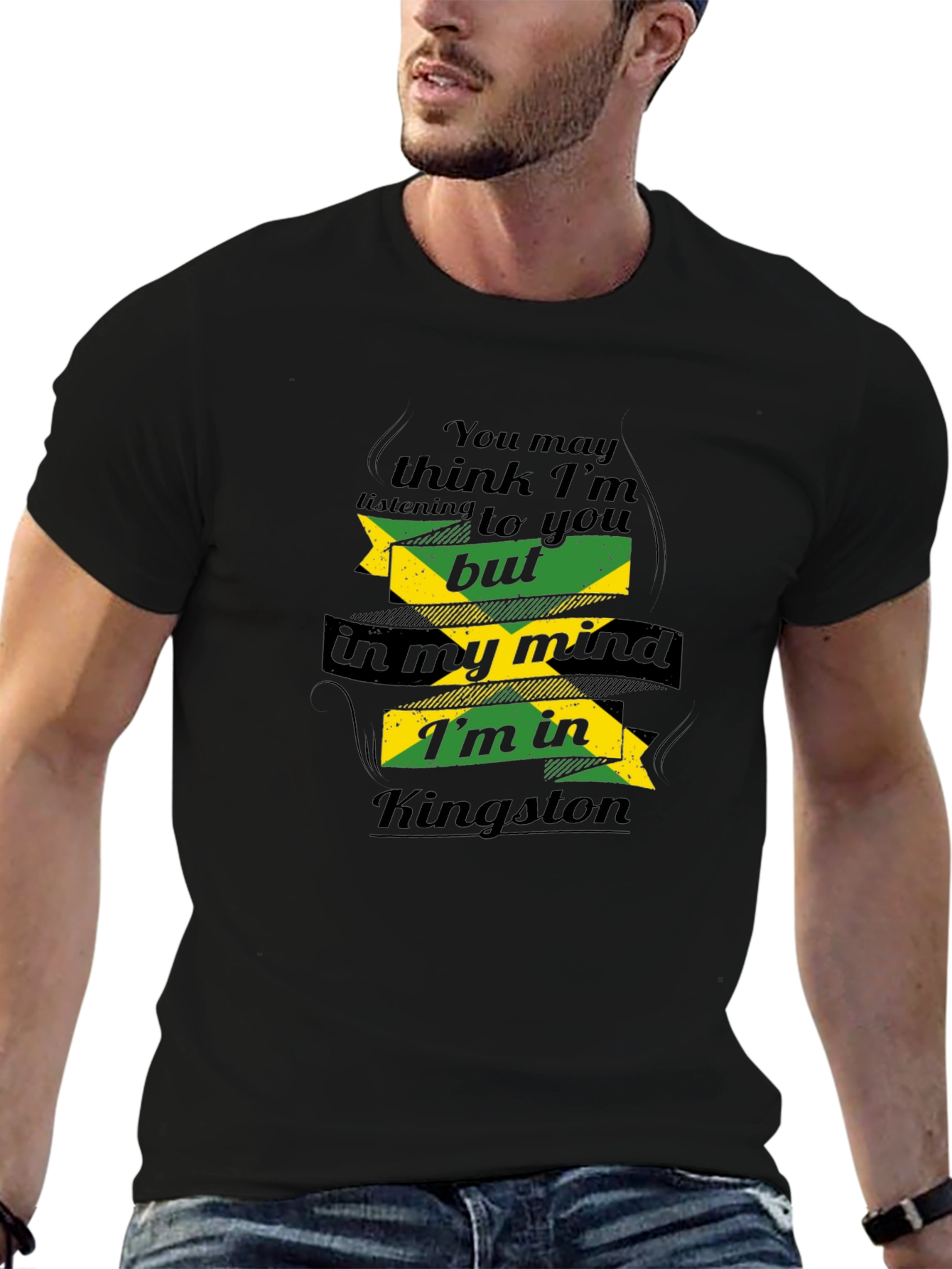 Jamaica Kingston Mind T-Shirt Black - 6
