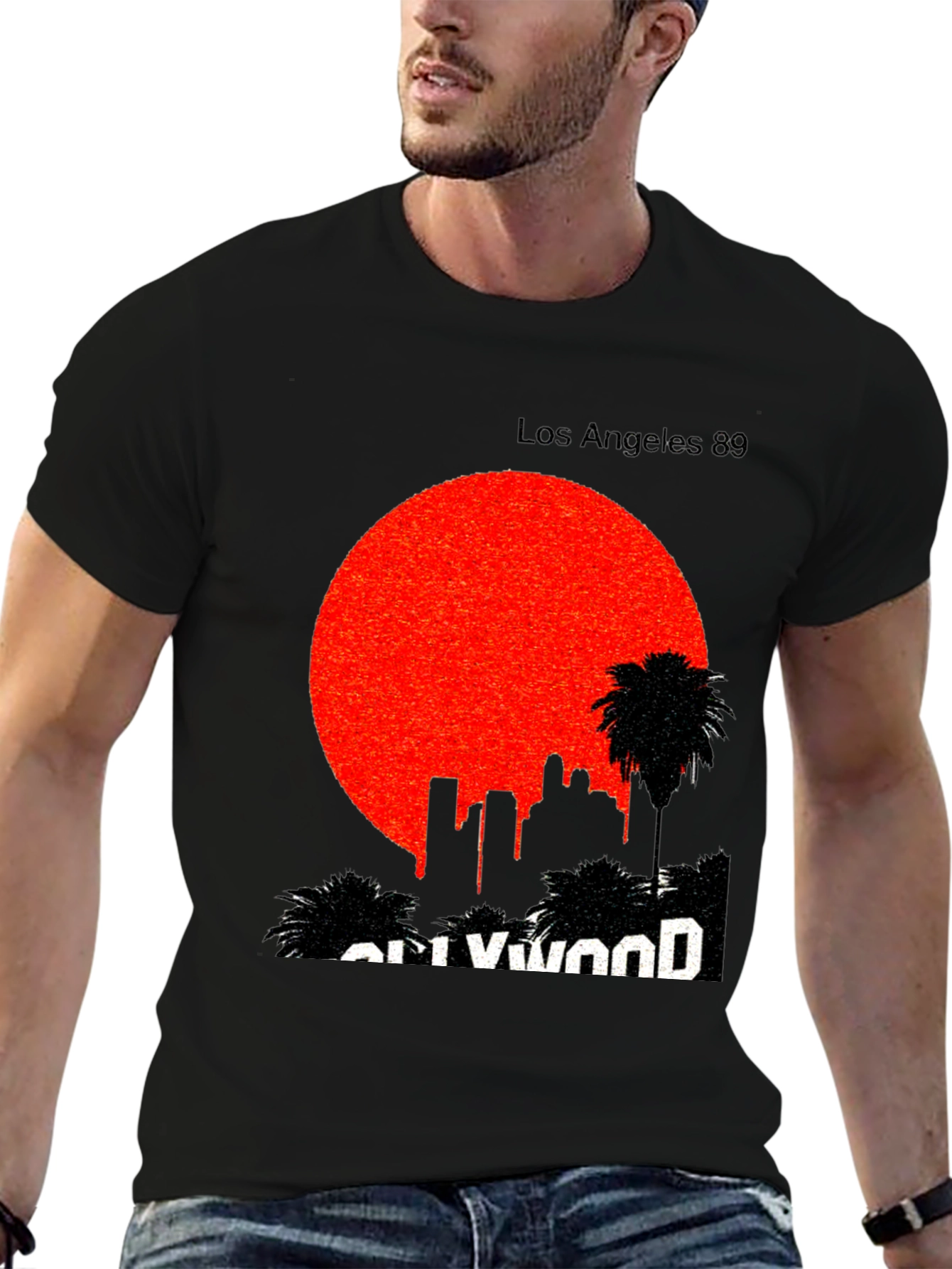 Black Los Angeles 89 Graphic T-Shirt view 6