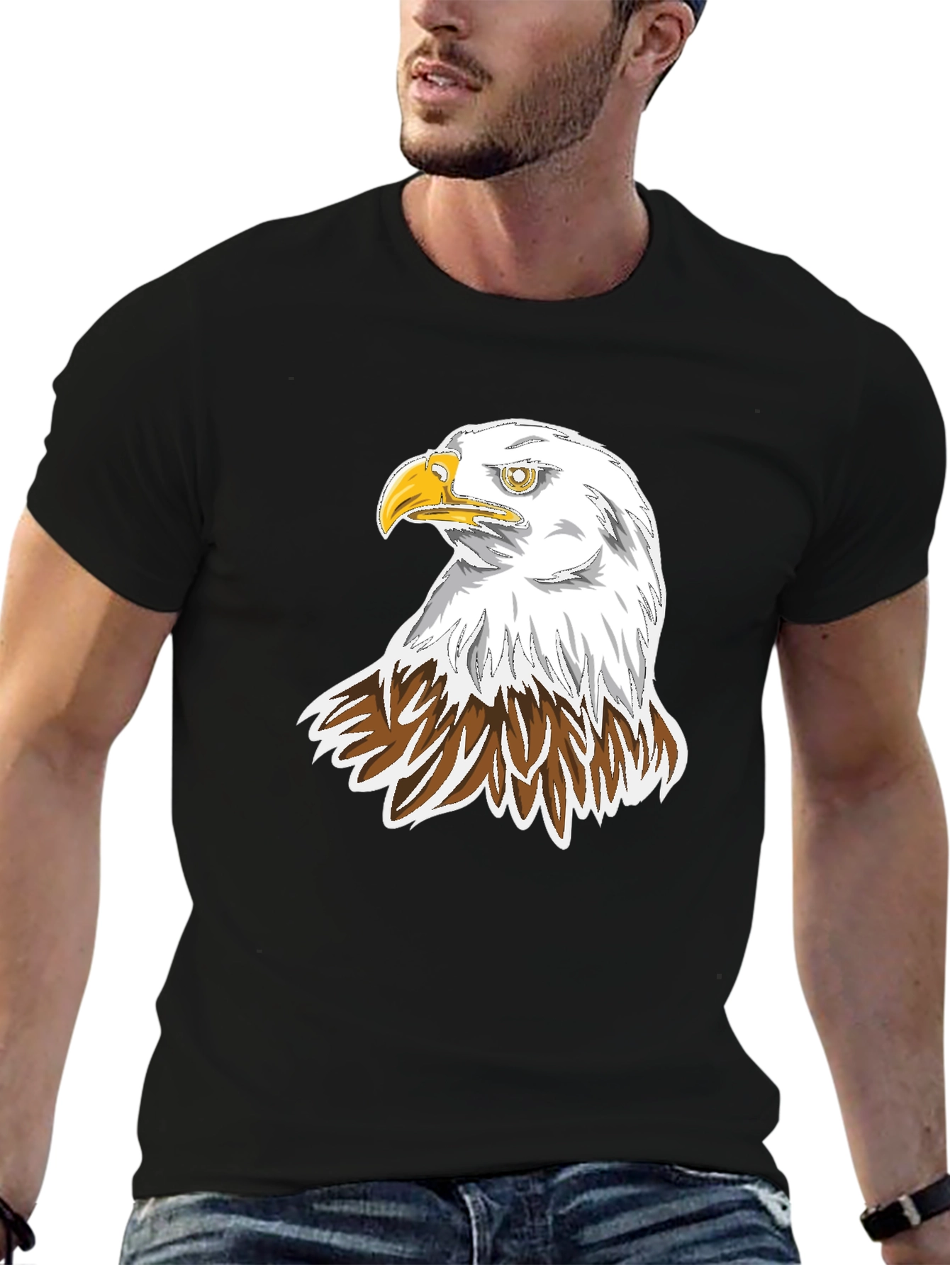 Black Black Eagle Graphic Tee view 6