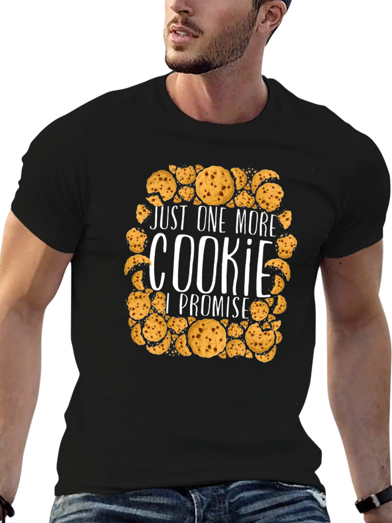 Black Just One More Cookie Promise Tee view 6