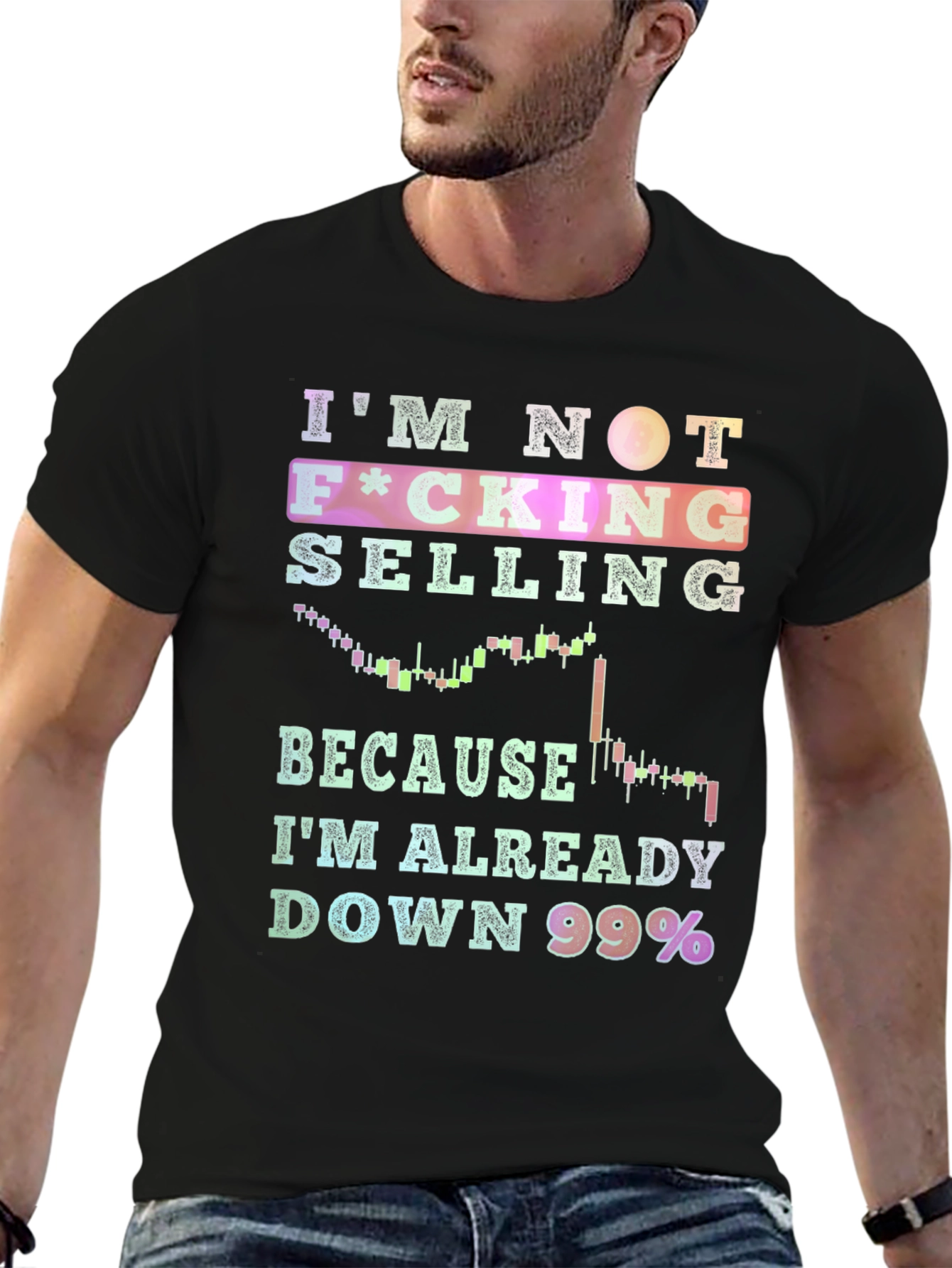 Black I'm Not Selling T-Shirt - Down 99% view 6