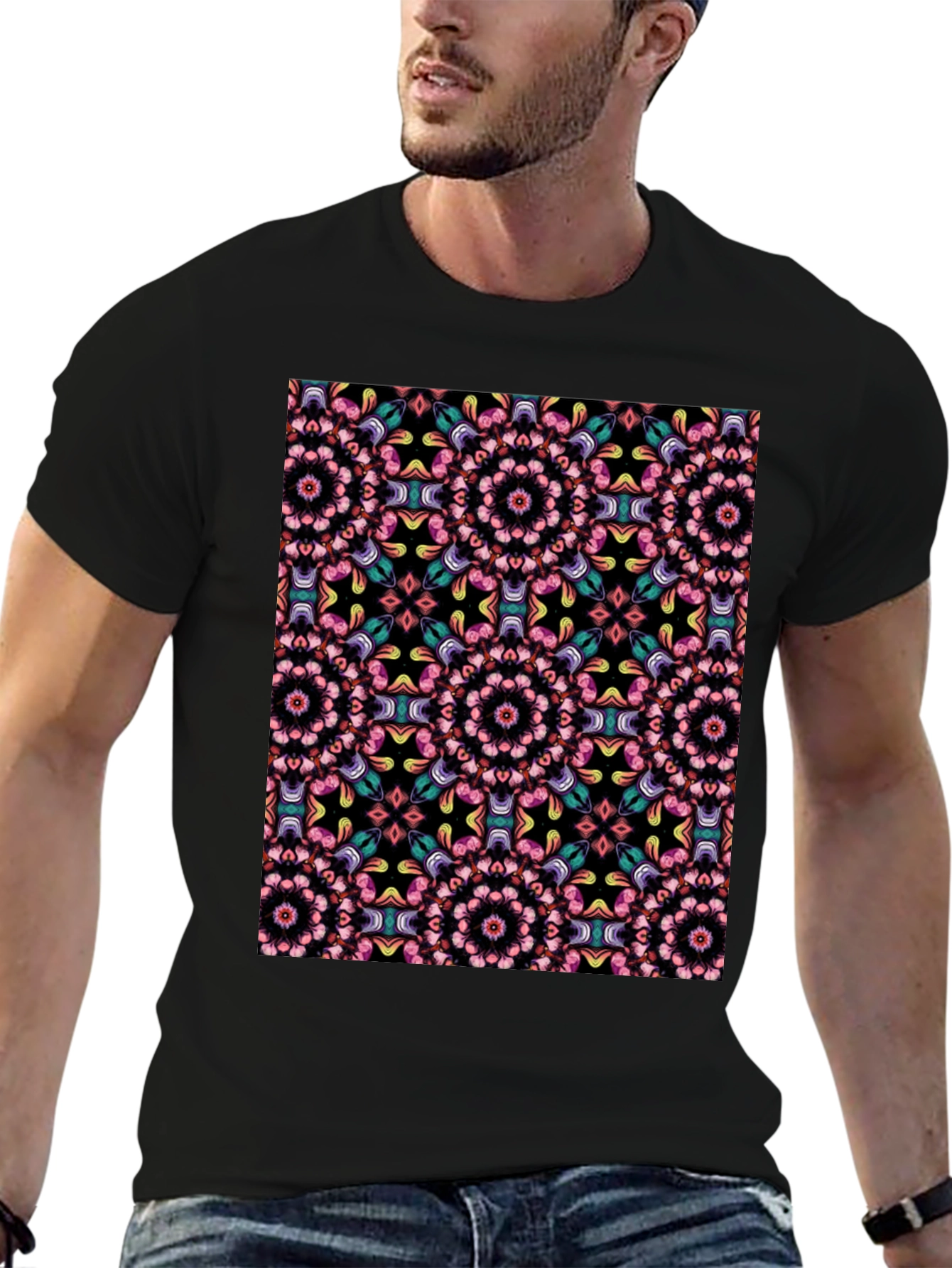 Black Kaleidoscope Dream Black Tee view 6