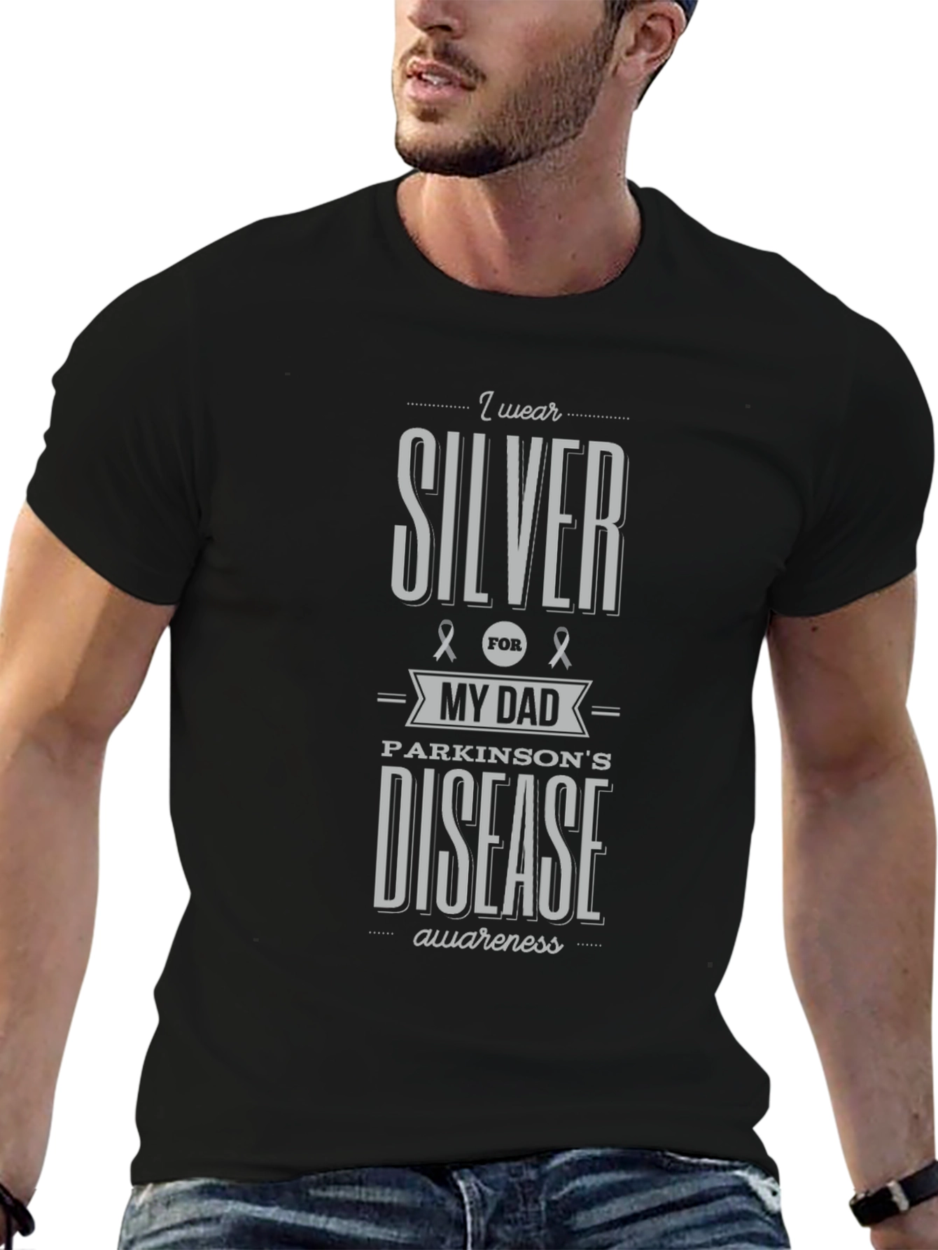 Parkinson's Disease Awareness Ribbon T-Shirt - 6