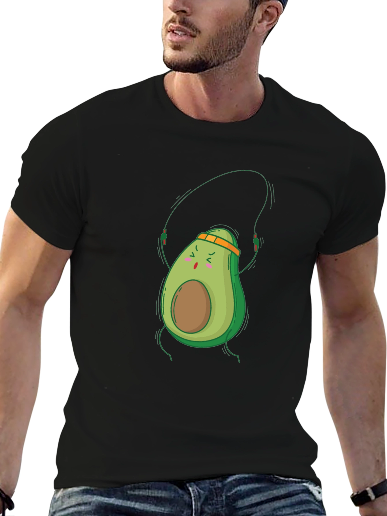 Black Avocado Workout Black T-Shirt view 6