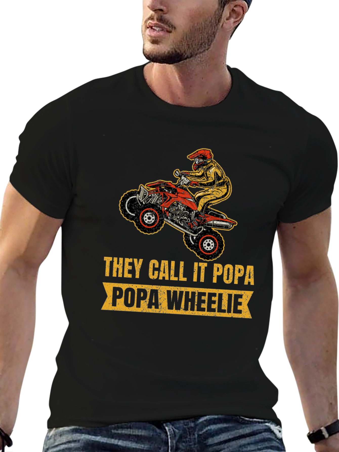 Popa Wheelie T-Shirt - Motocross Dad Tee - 6