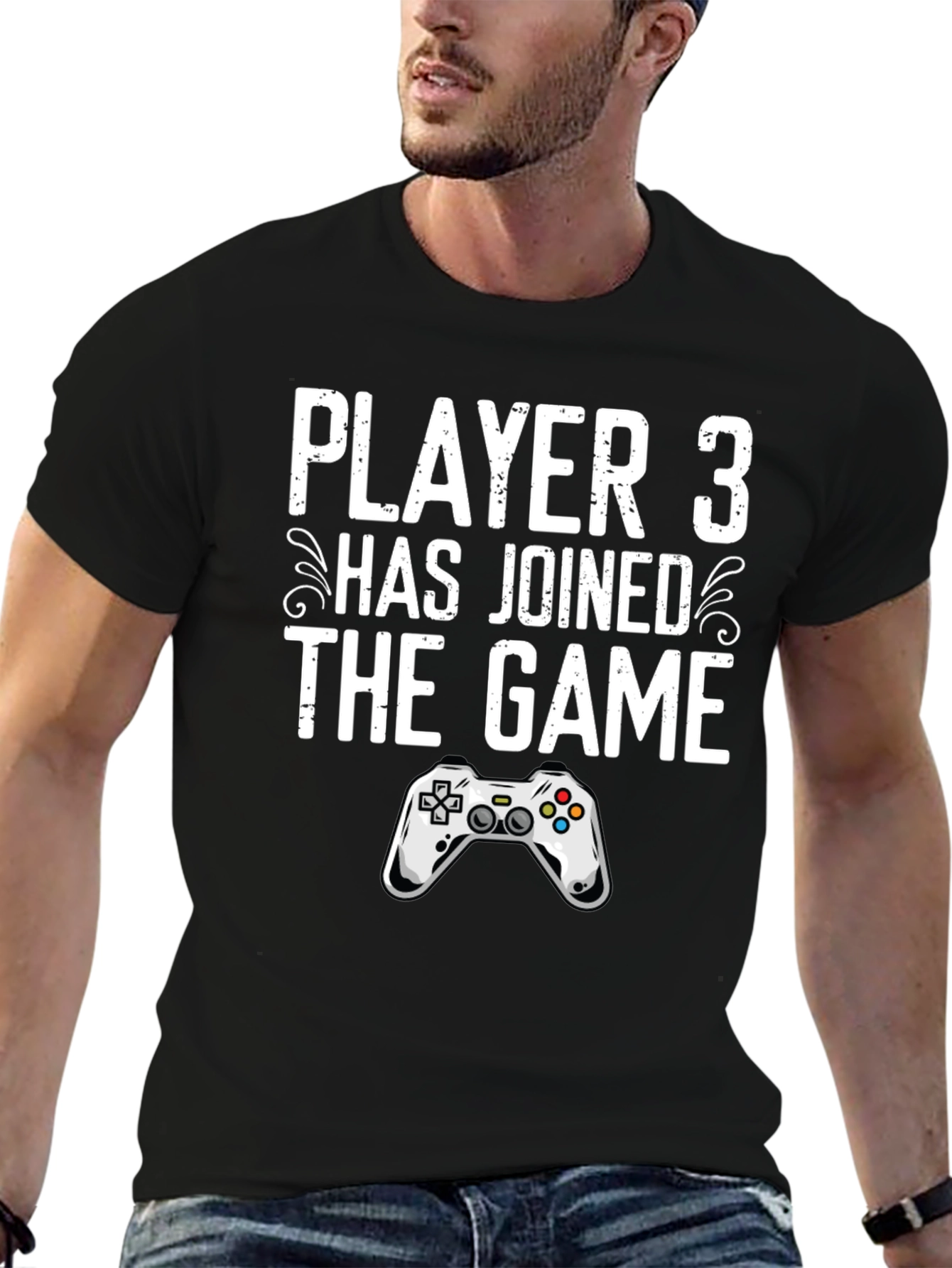 Black Player 3 Has Joined the Game T-Shirt view 6