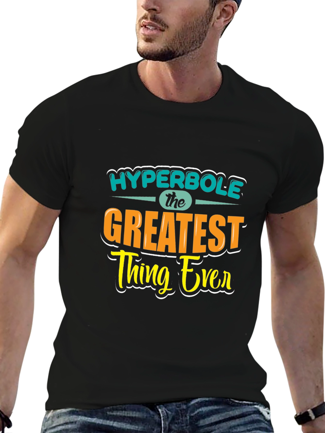 Black Hyperbole - The Greatest Thing Ever Graphic T-Shirt view 6