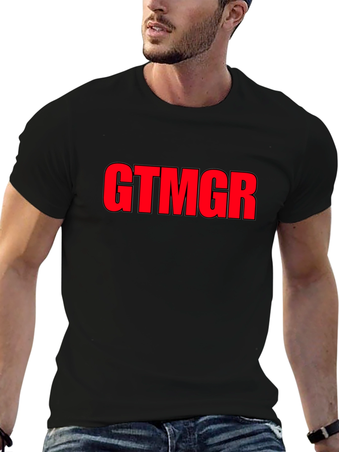 Black GTMGR Bold Graphic Tee - Black view 6