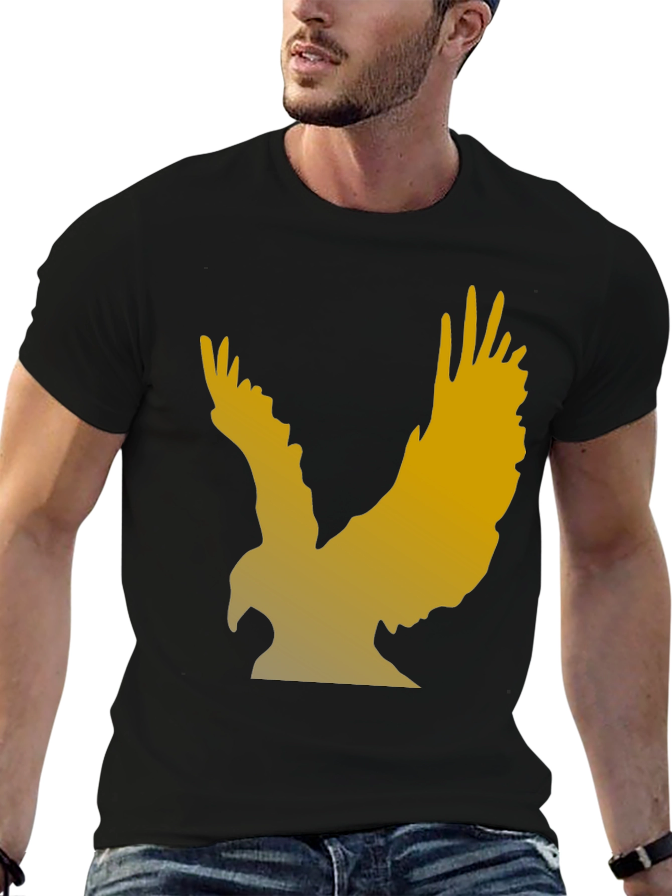 Black Eagle Graphic T-Shirt - Black view 6