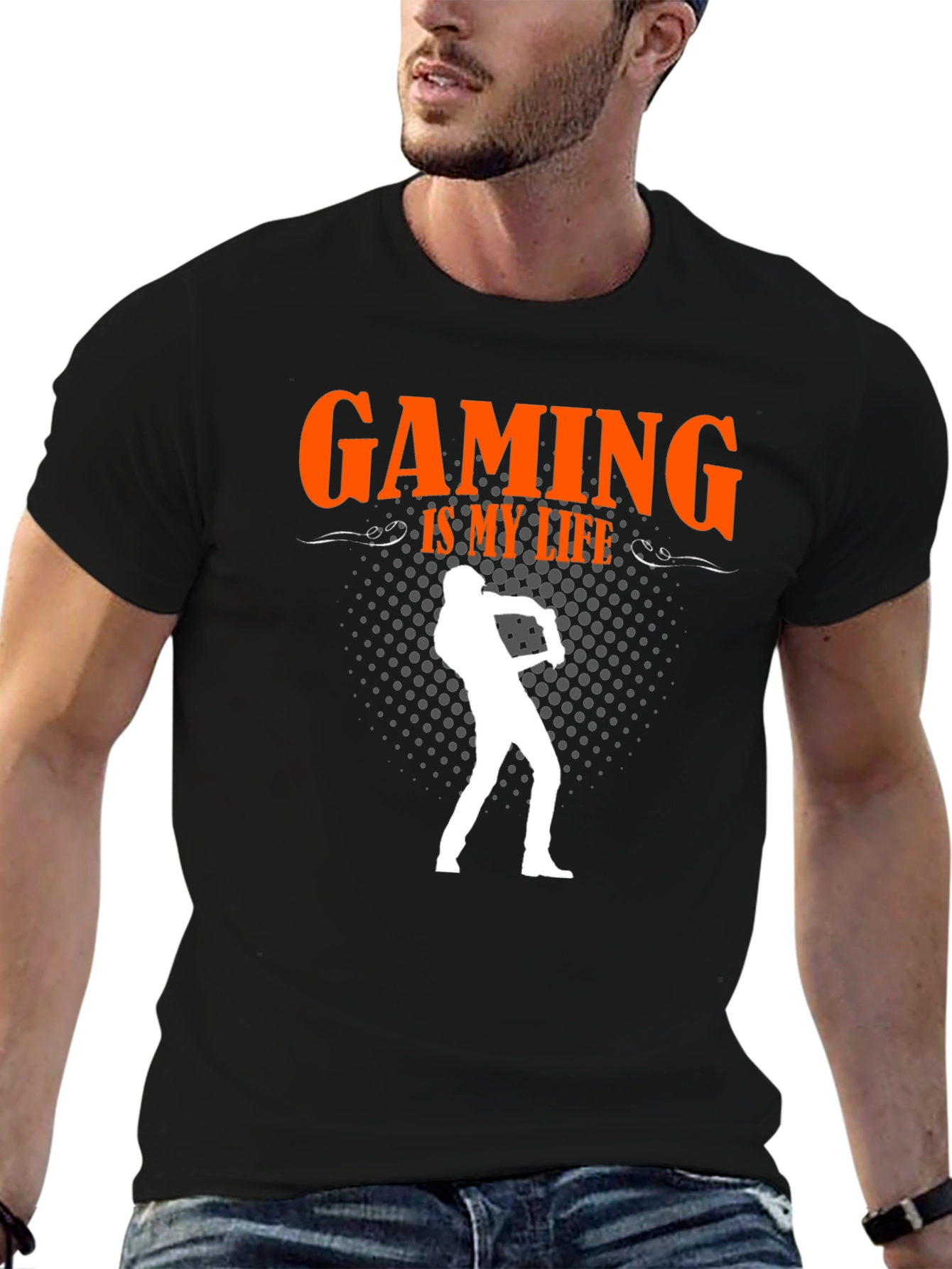 Black Gaming Is My Life T-Shirt - Gamer Gift view 6