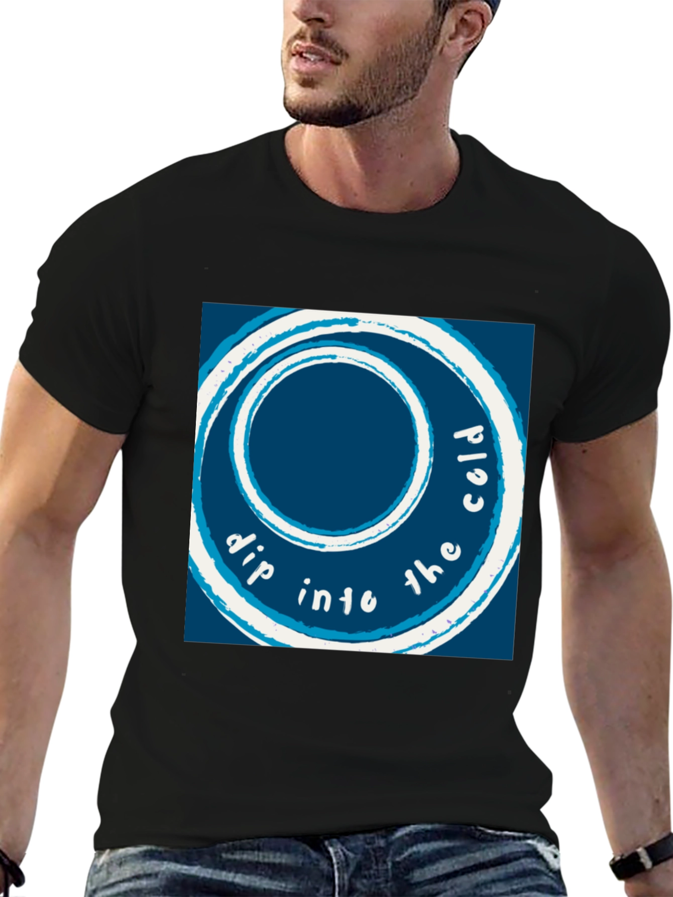 Black Dip Into The Cold Graphic T-Shirt - Black view 6