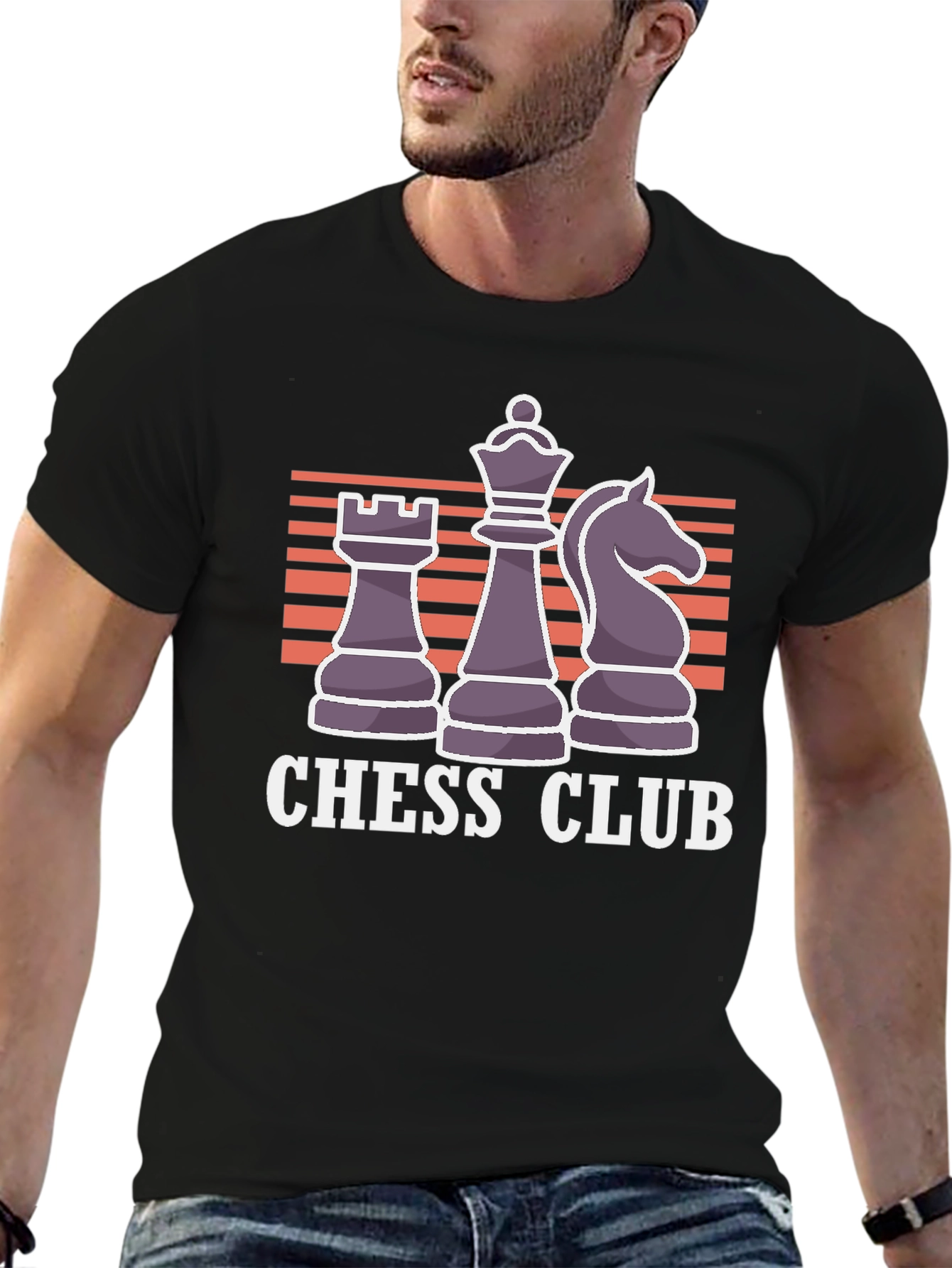 Black Chess Club T-Shirt - Play in Style! view 6