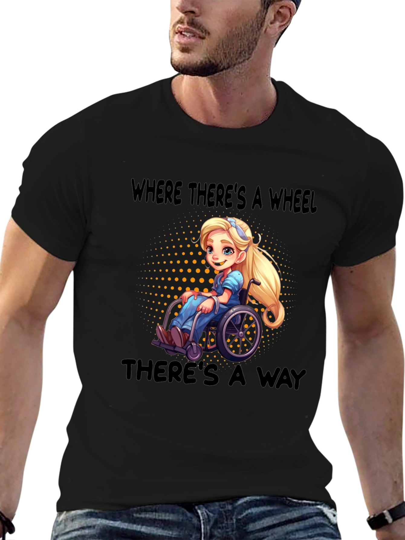 Empowering Wheelchair Cartoon Tee - 6