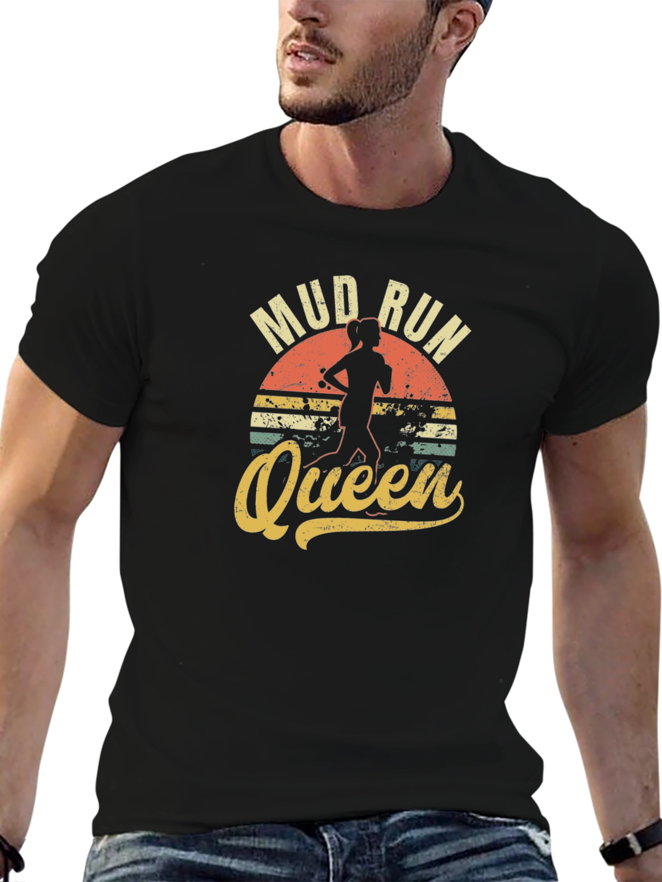 Black Mud Run Queen Graphic T-Shirt view 6
