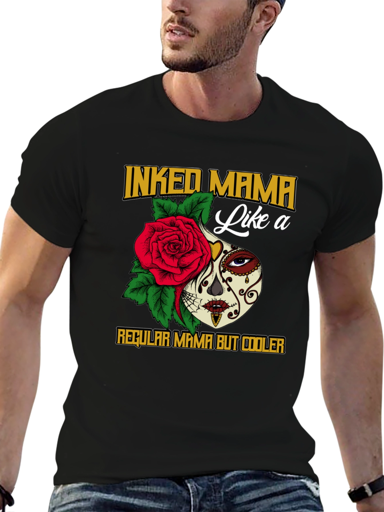 Inked Mama Sugar Skull Graphic T-Shirt - 6