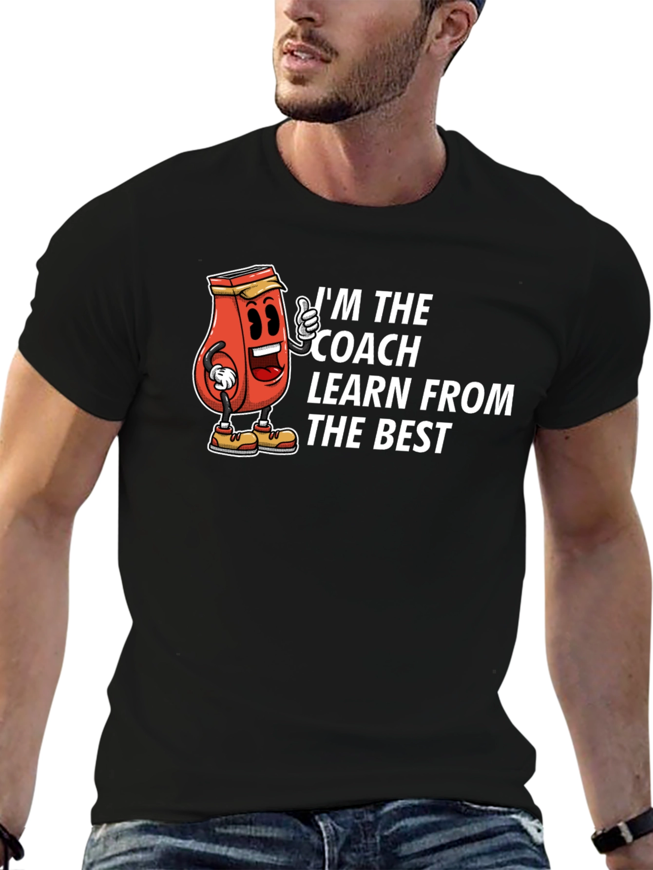 Black I'm The Coach T-Shirt view 6