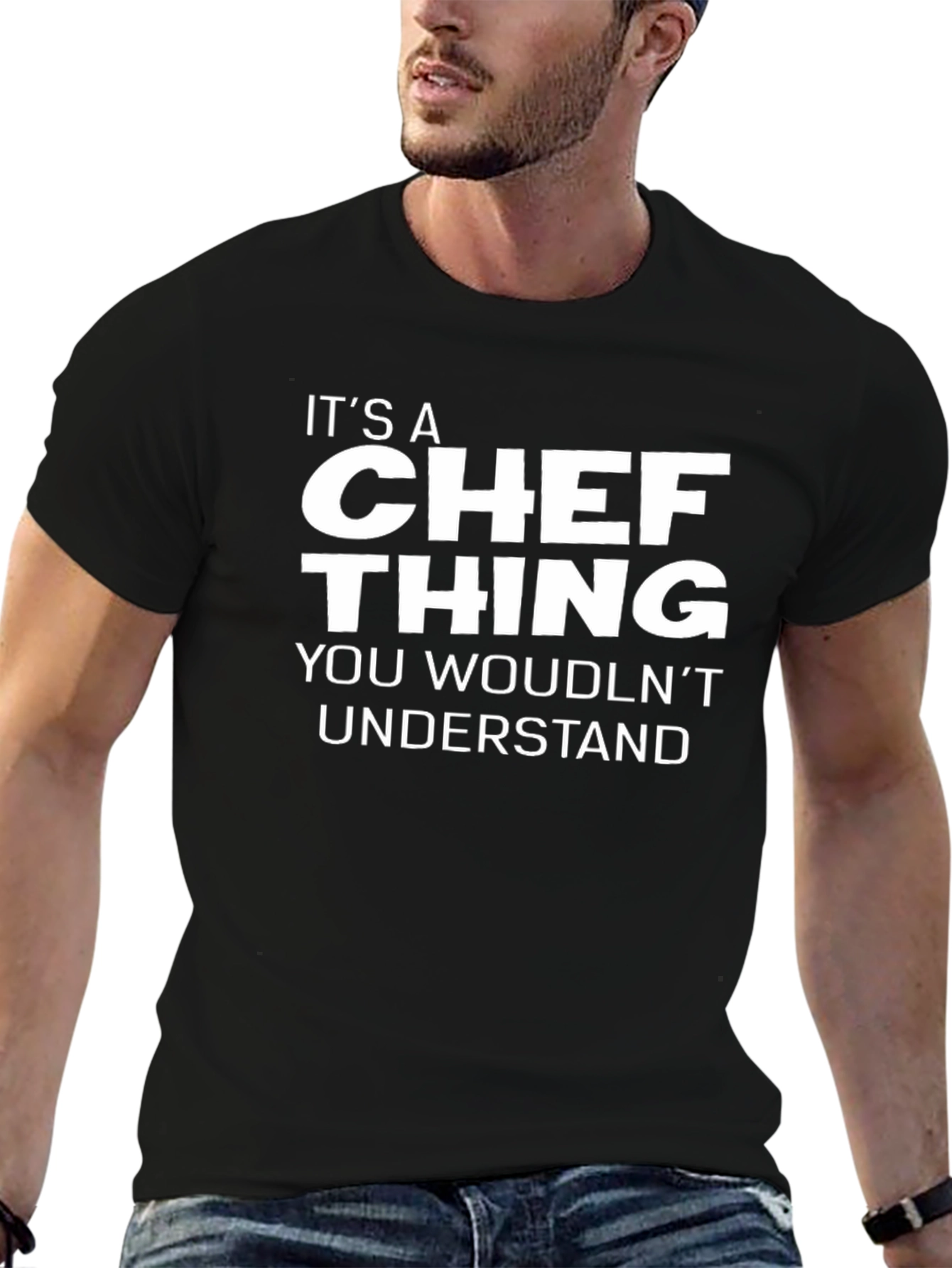 Black It's A Chef Thing T-Shirt - Black view 6