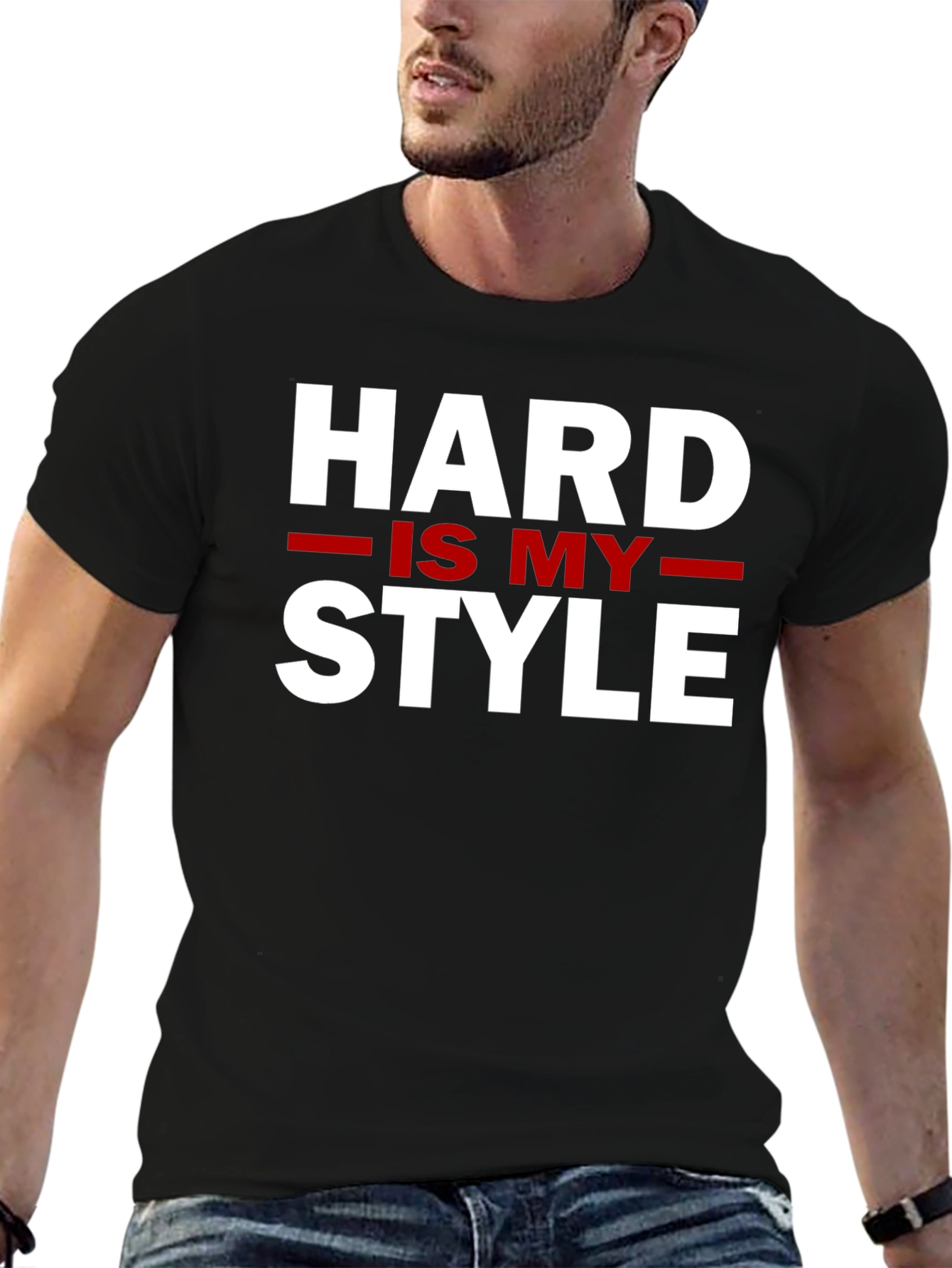 Black Hard Is My Style - Graphic Tee view 6