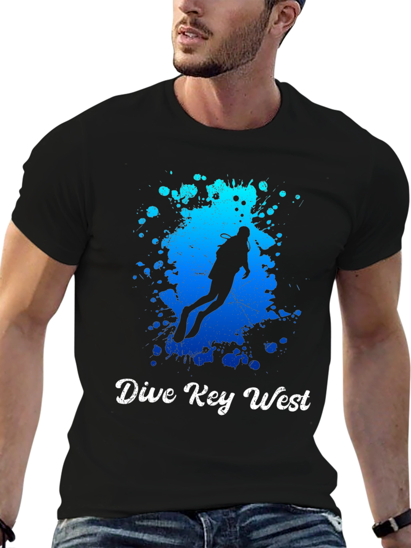 Dive Key West T-Shirt - Scuba Diver Graphic - 6