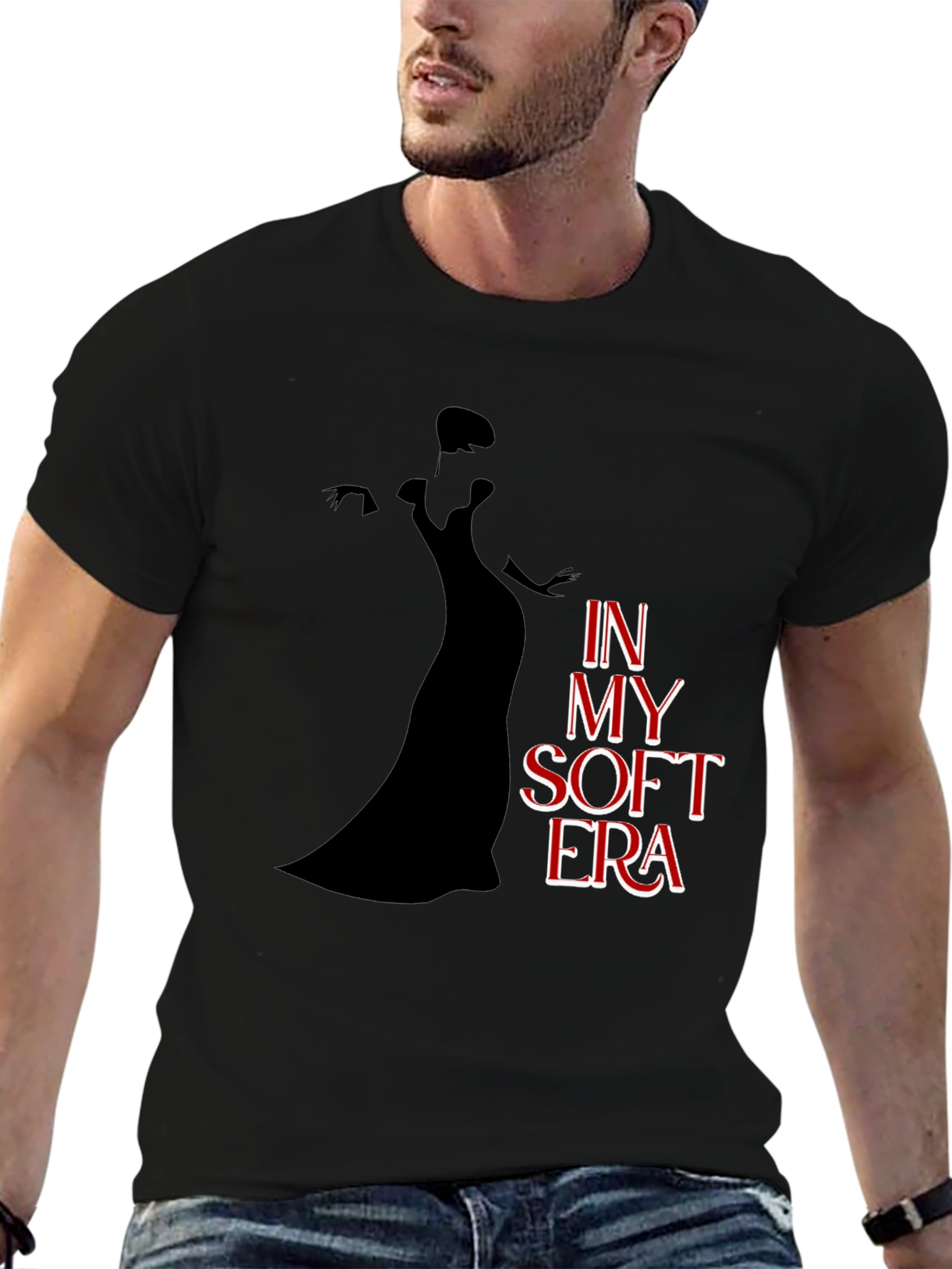 Black In My Soft Era Graphic Tee view 6