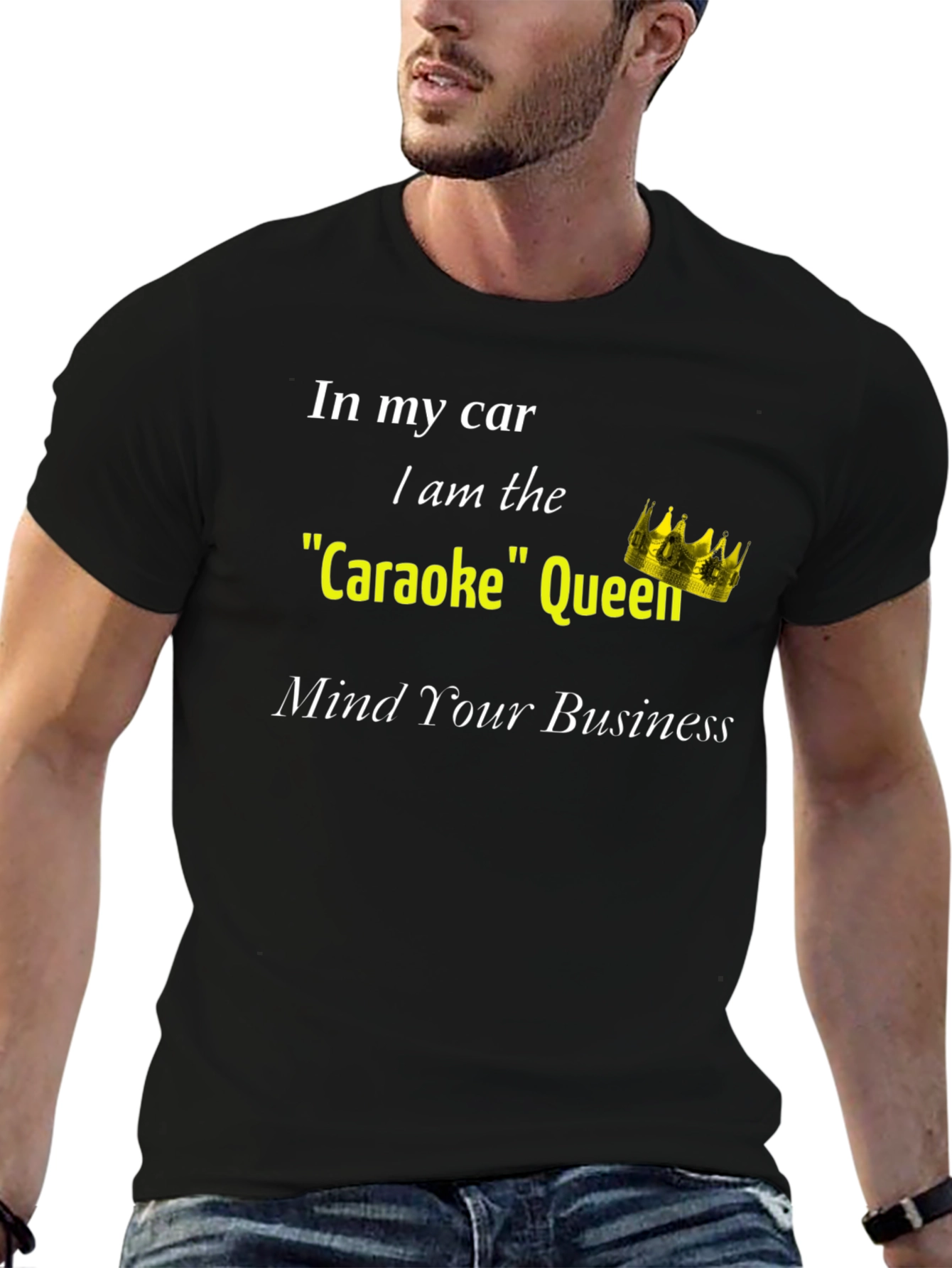 Black Karaoke Queen Graphic T-Shirt view 6
