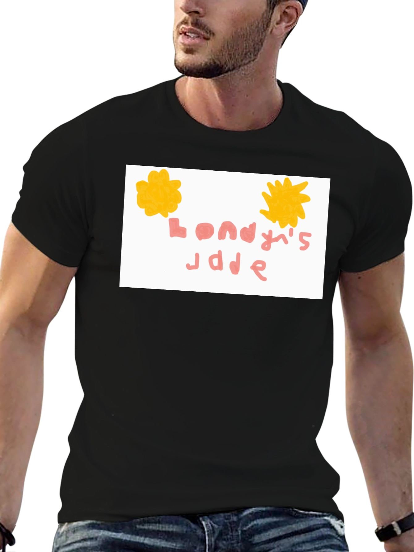 Black Unique Graphic T-Shirt - Londey's Jade view 6