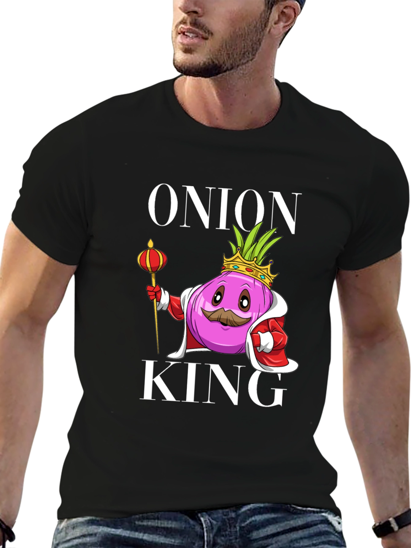 Black Onion King Graphic T-Shirt view 6