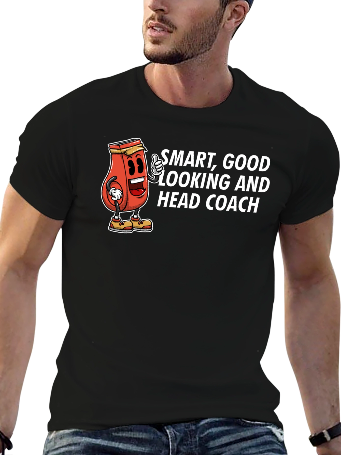 Black Smart Coach T-Shirt view 6