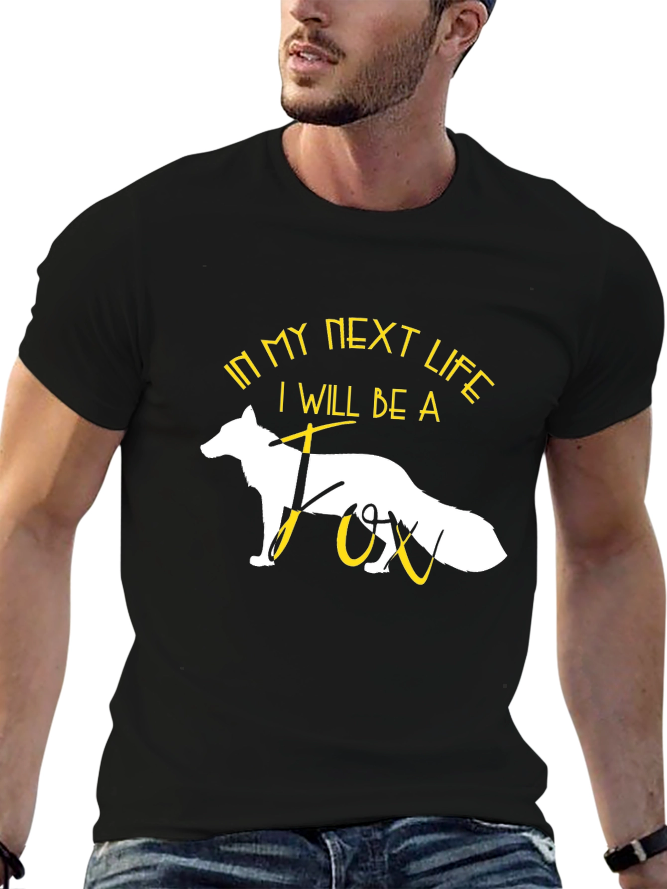Black In My Next Life Fox T-Shirt view 6