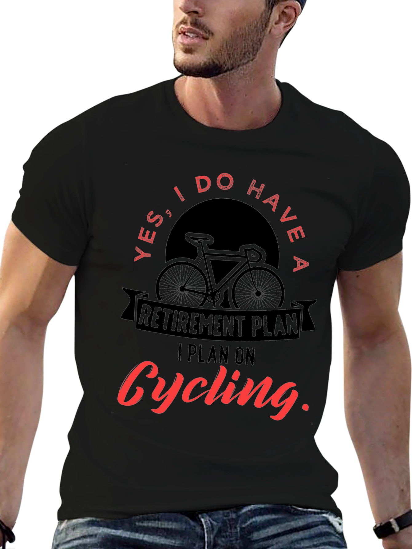 Cycling Retirement Plan Graphic T-Shirt - 6