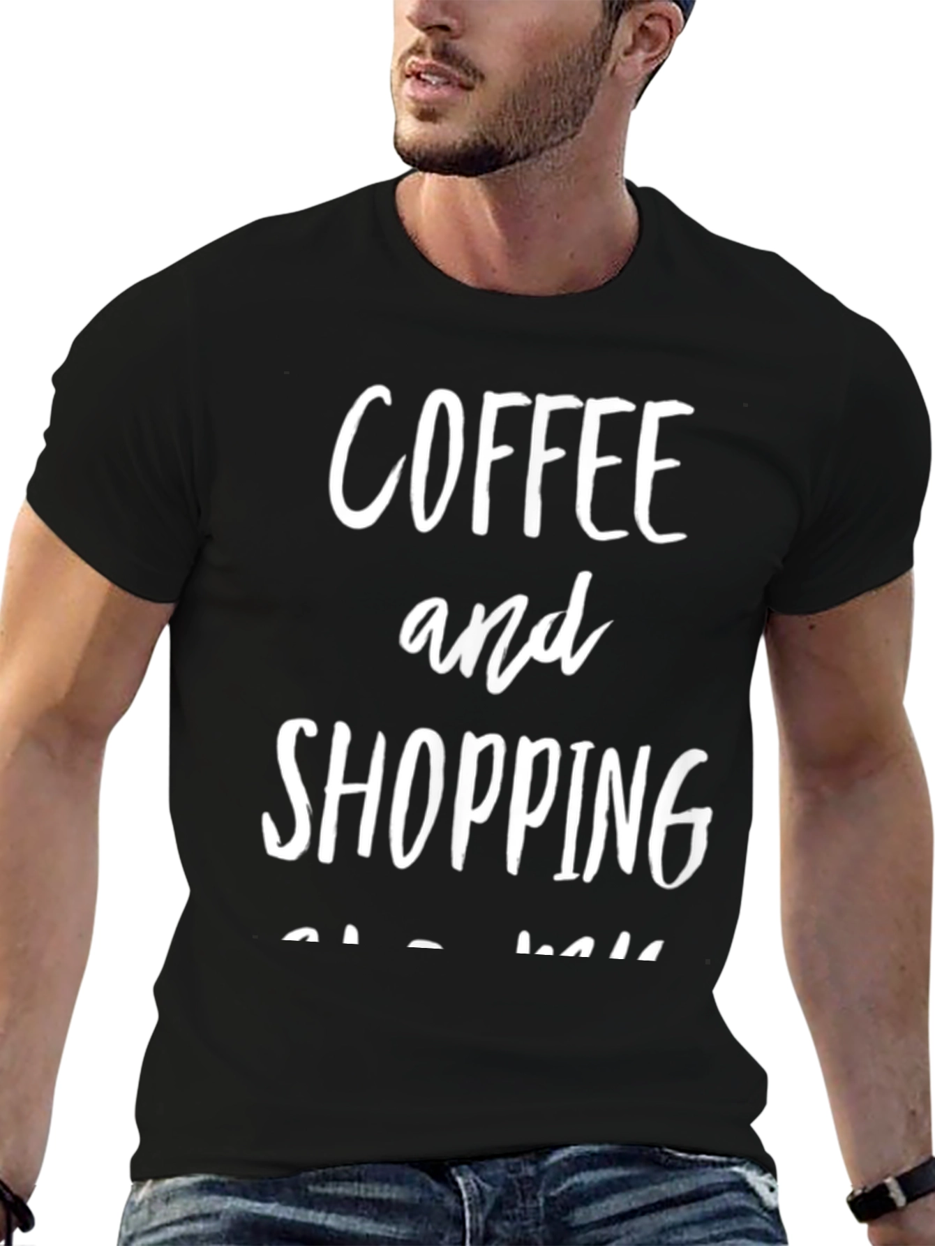 Black Coffee and Shopping T-Shirt view 6