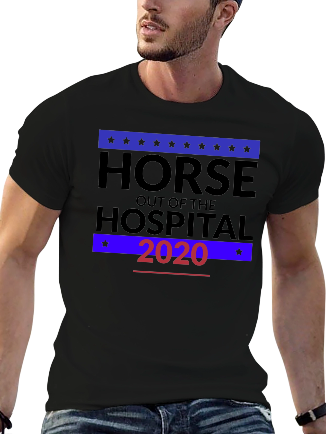 Black Horse Out of the Hospital 2020 T-Shirt view 6